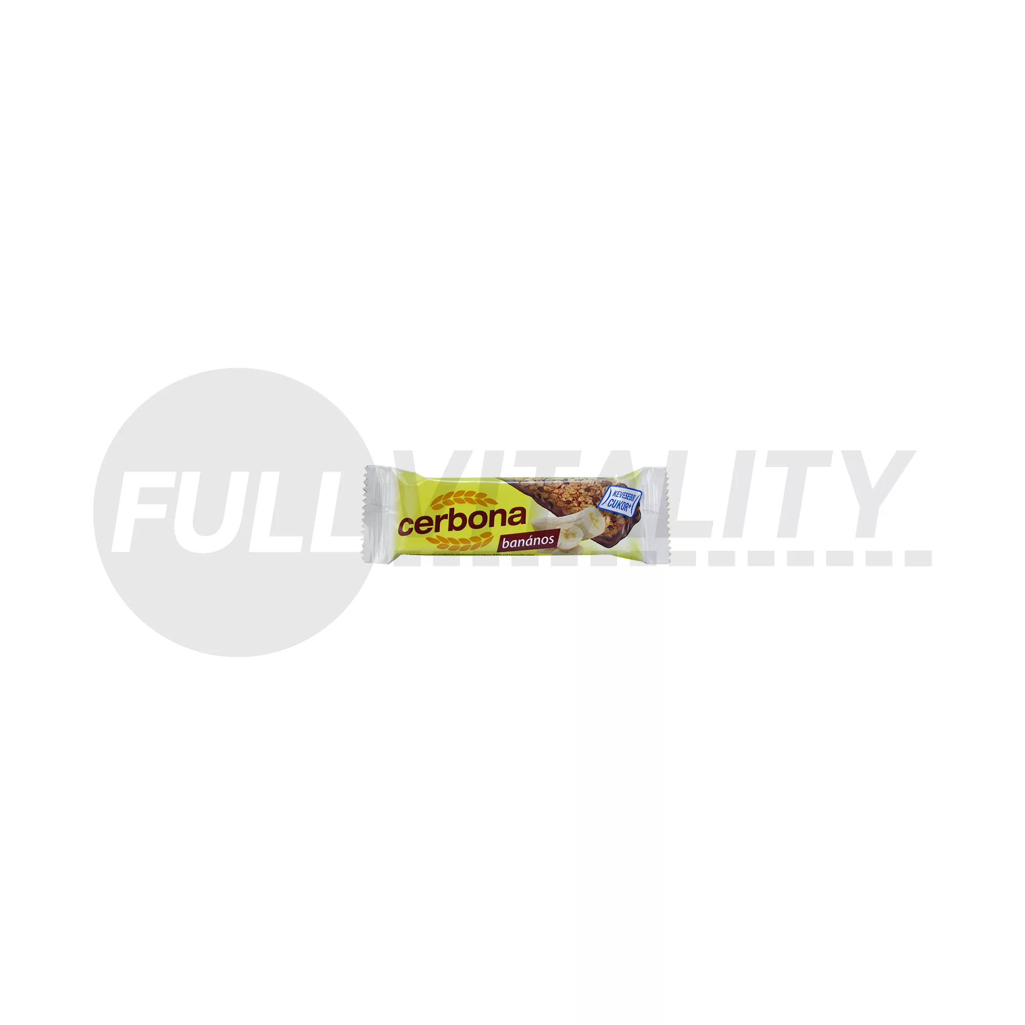 CERBONA BANÁNOS MÜZLISZELET KAKAÓS TEJBEVONÓVAL - CUKORMENTES 20G