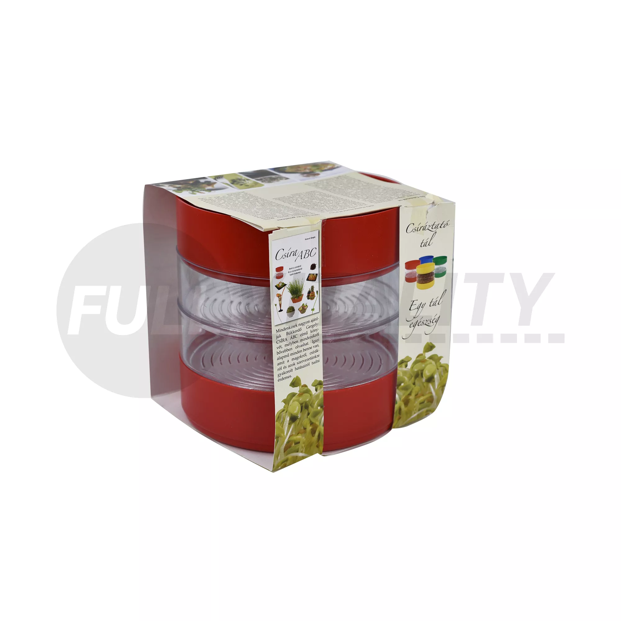 CSÍRÁZTATÓ TÁL 4 RÉSZES MŰANYAG