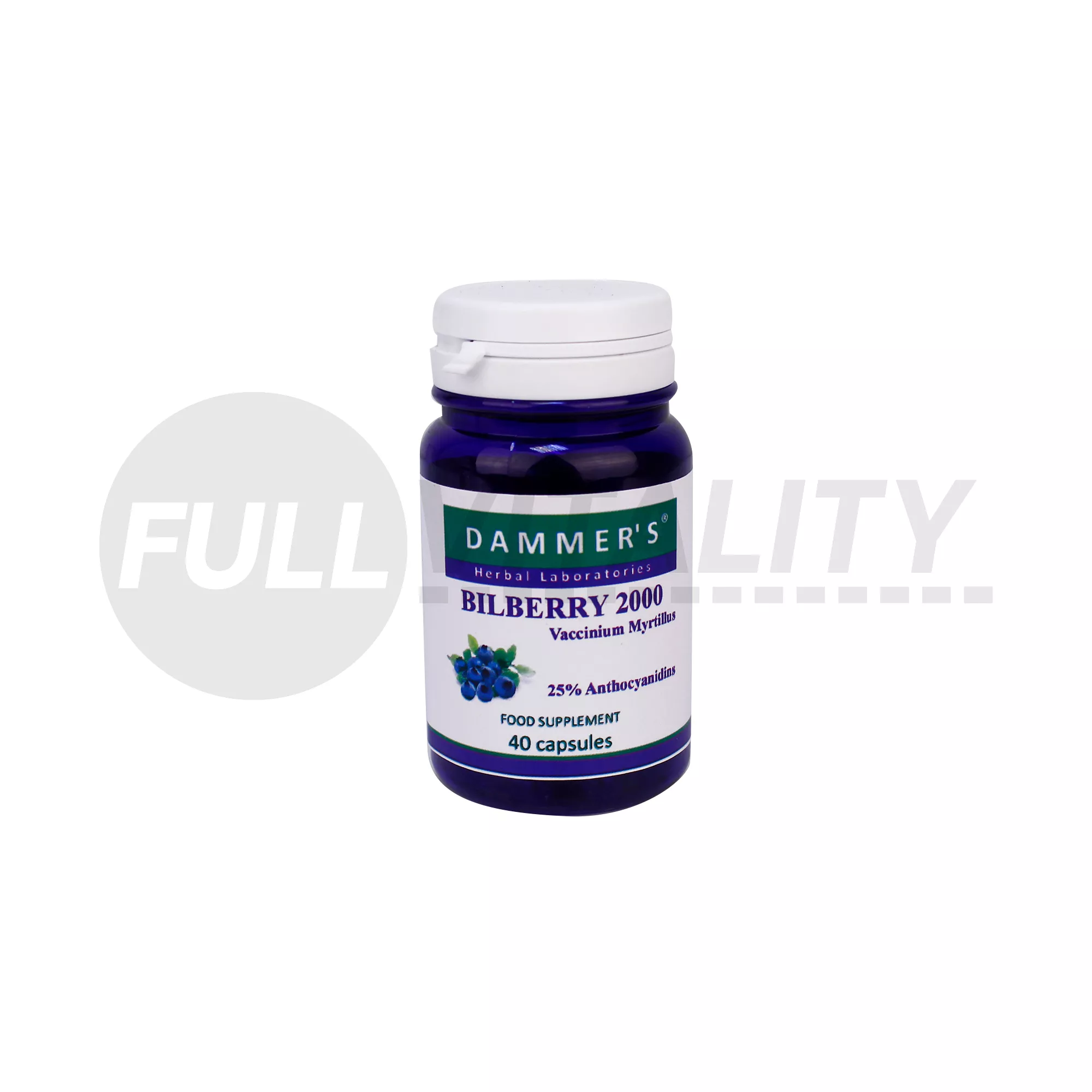 DAMMERS BILBERRY FEKETEÁFONYA KAPSZULA 40DB