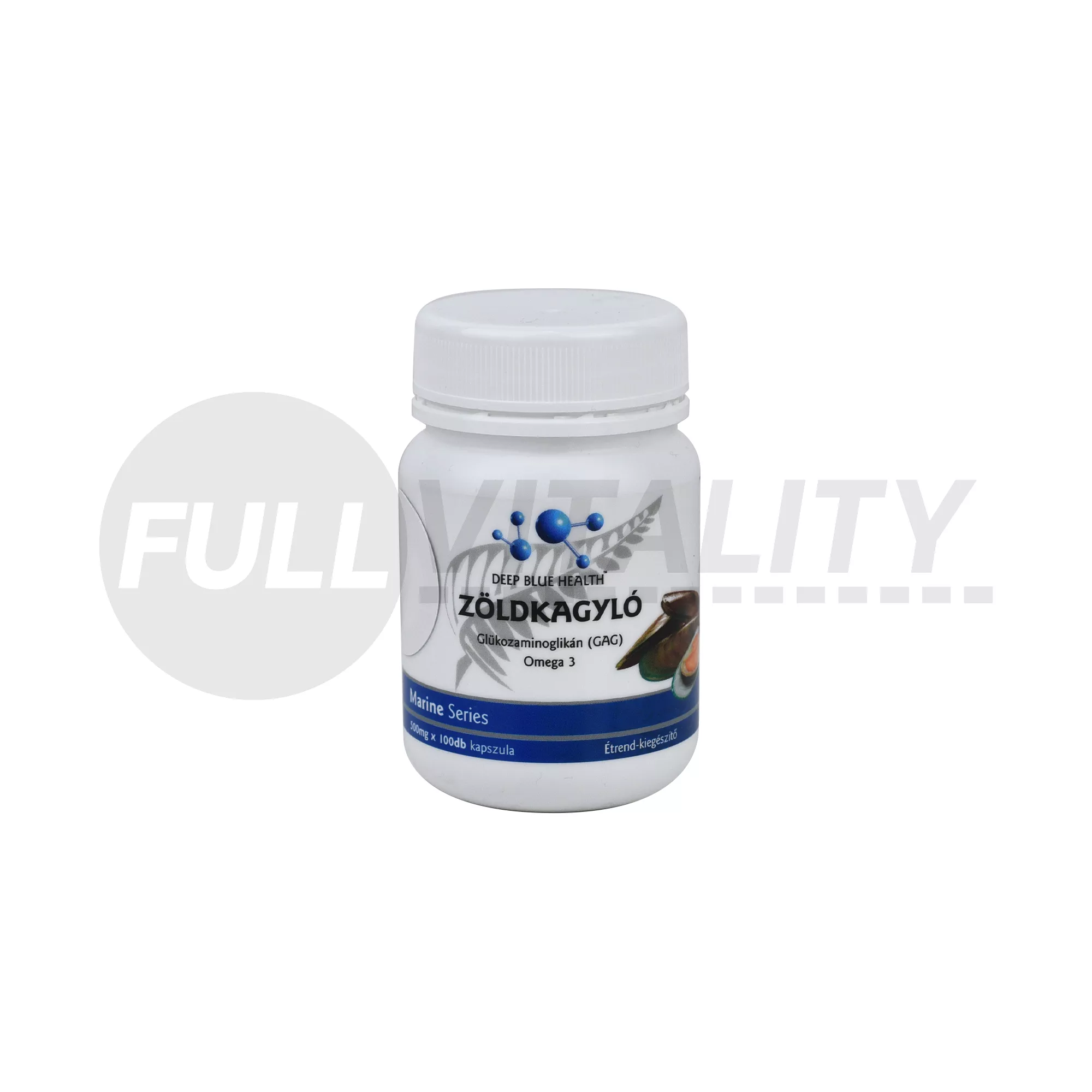 DEEP BLUE HEALTH ZÖLDKAGYLÓ KAPSZULA 100DB