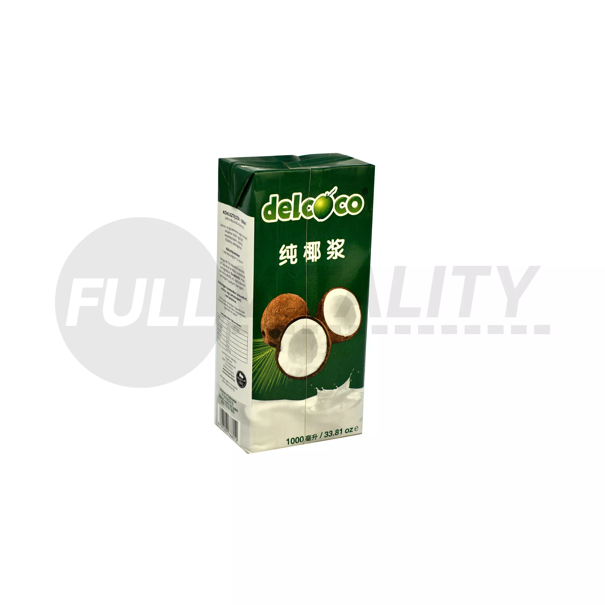 DELCOCO KÓKUSZTEJSZÍN  24% 1000ML