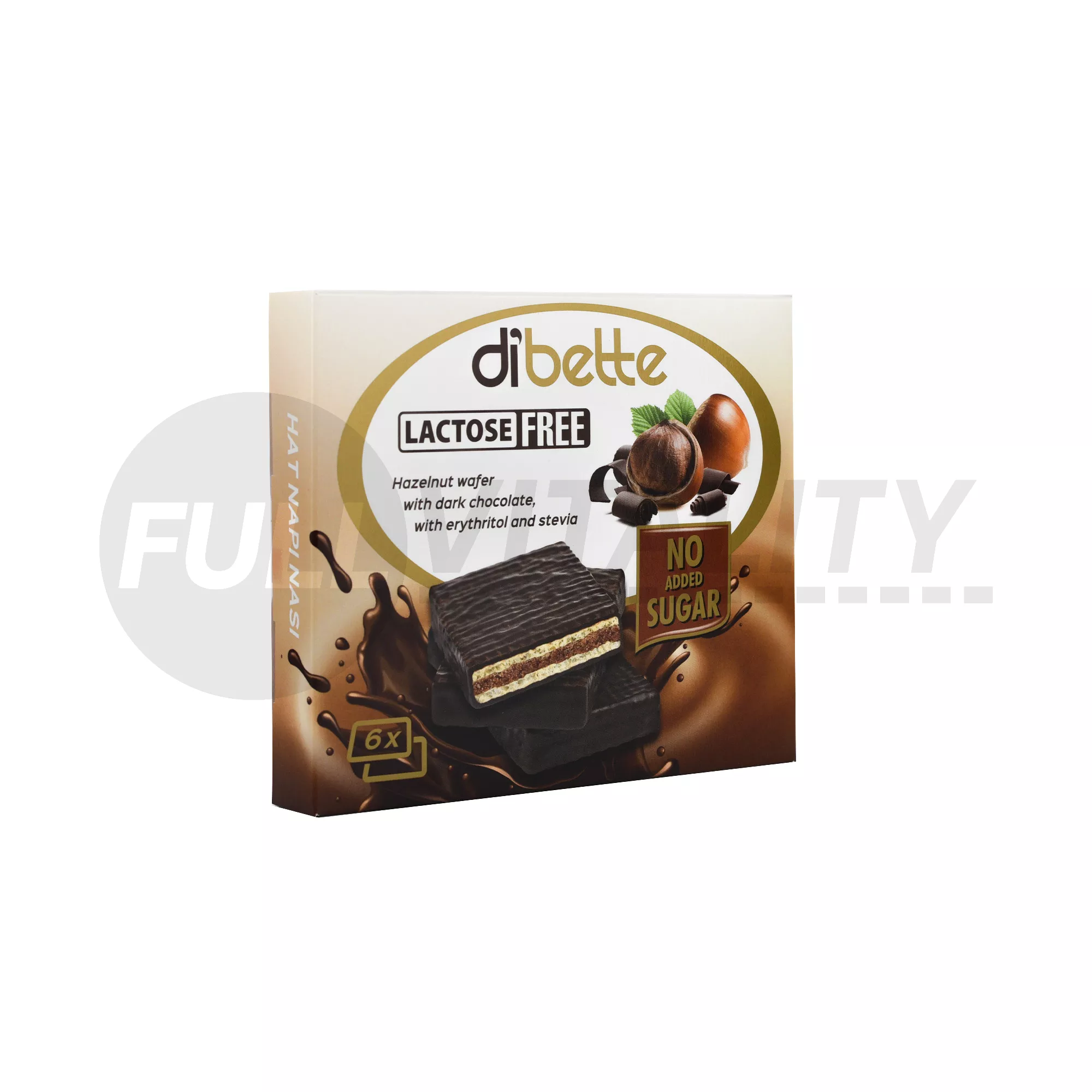 DIBETTE NAS LAKTÓZMENTES MOGYORÓS OSTYALAPOCSKÁK ÉTCSOKOLÁDÉVAL ERITRITTEL 96G