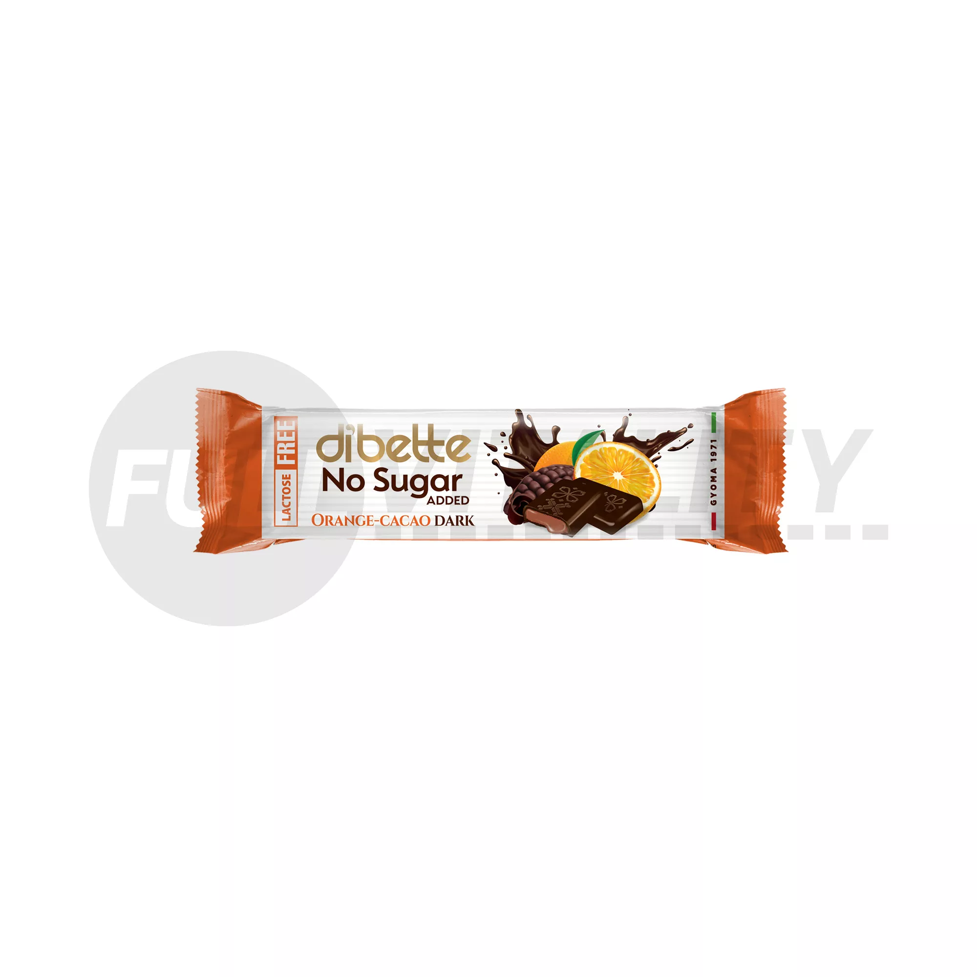 DIBETTE NAS LAKTÓZMENTES NARANCS ÍZŰ-KAKAÓS KRÉMMEL ÉTCSOKOLÁDÉ HCN 22G