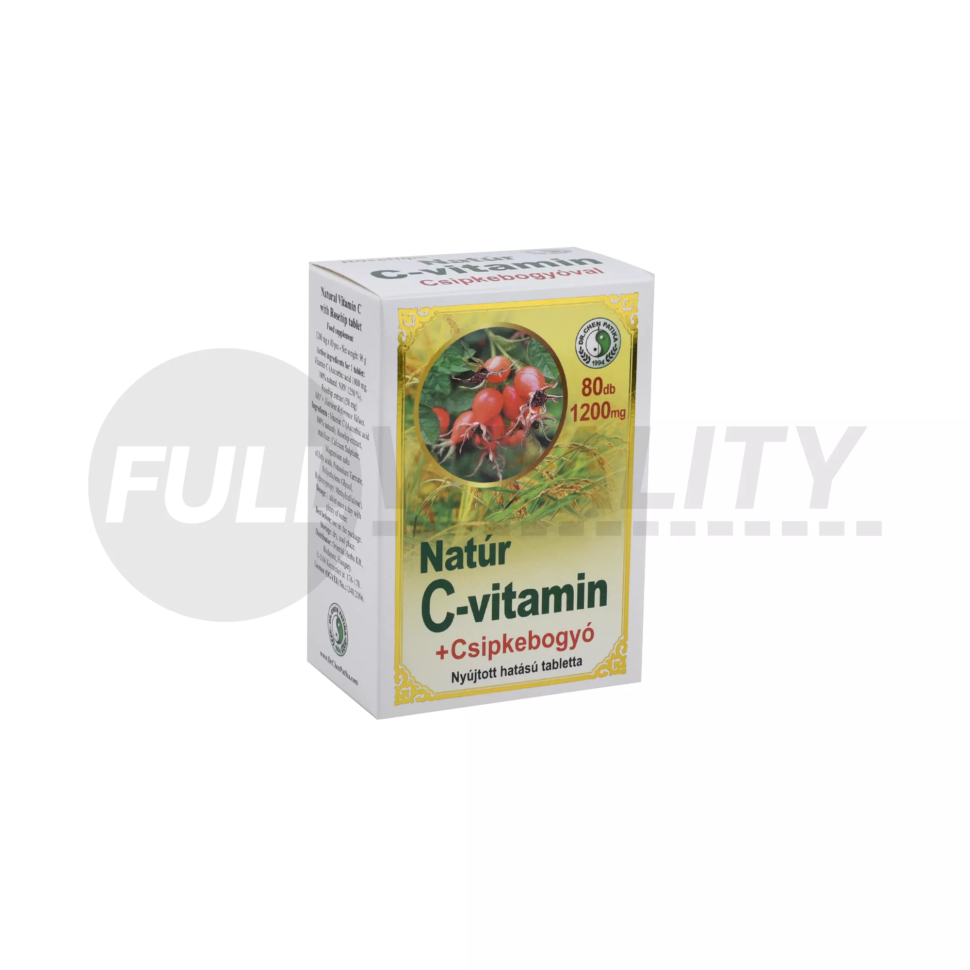 DR.CHEN C-VITAMIN TABLETTA CSIPKEBOGYÓ KIVONATTAL 80DB