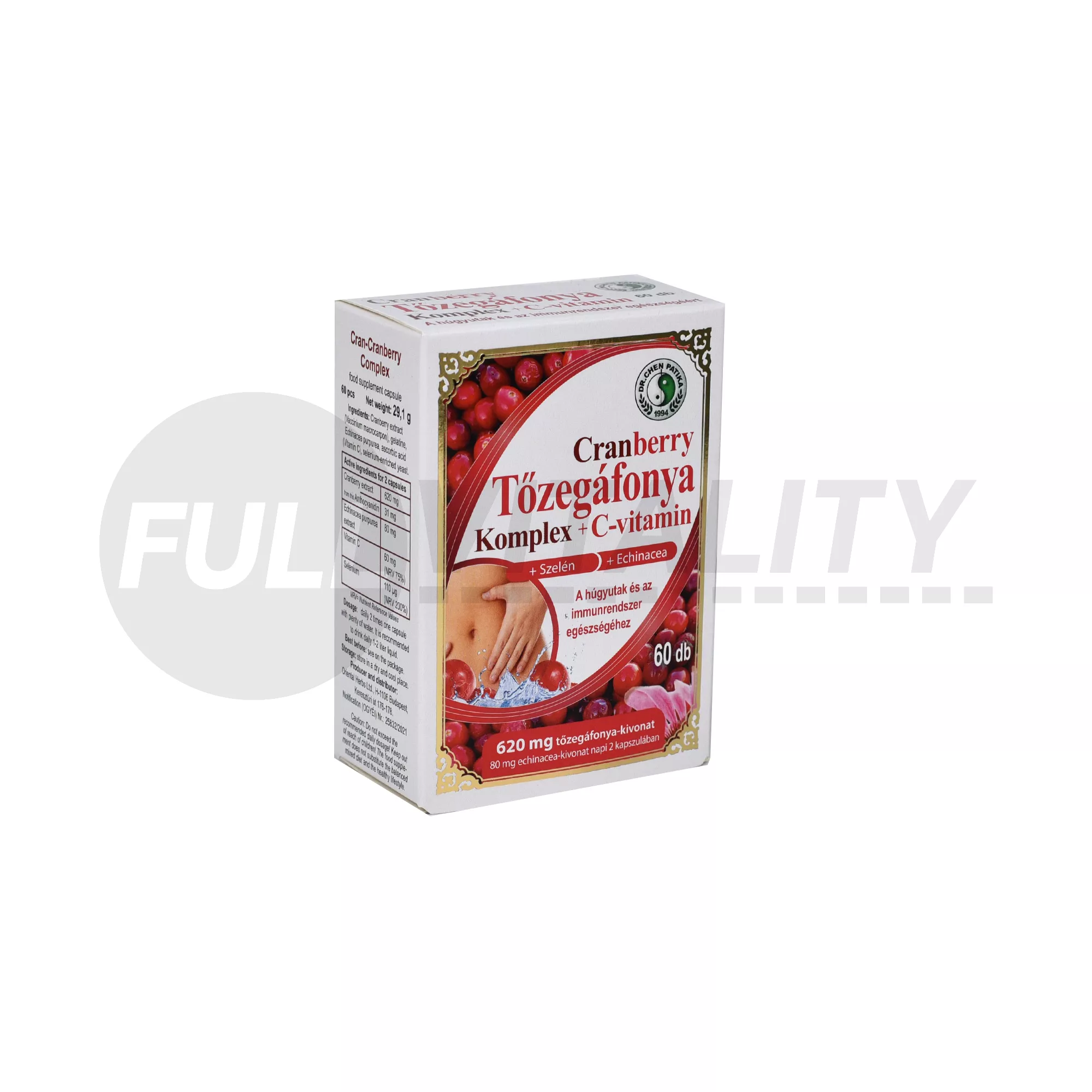 DR.CHEN CRANBERRY-TŐZEGÁFONYA KOMPLEX KAPSZULA 60DB
