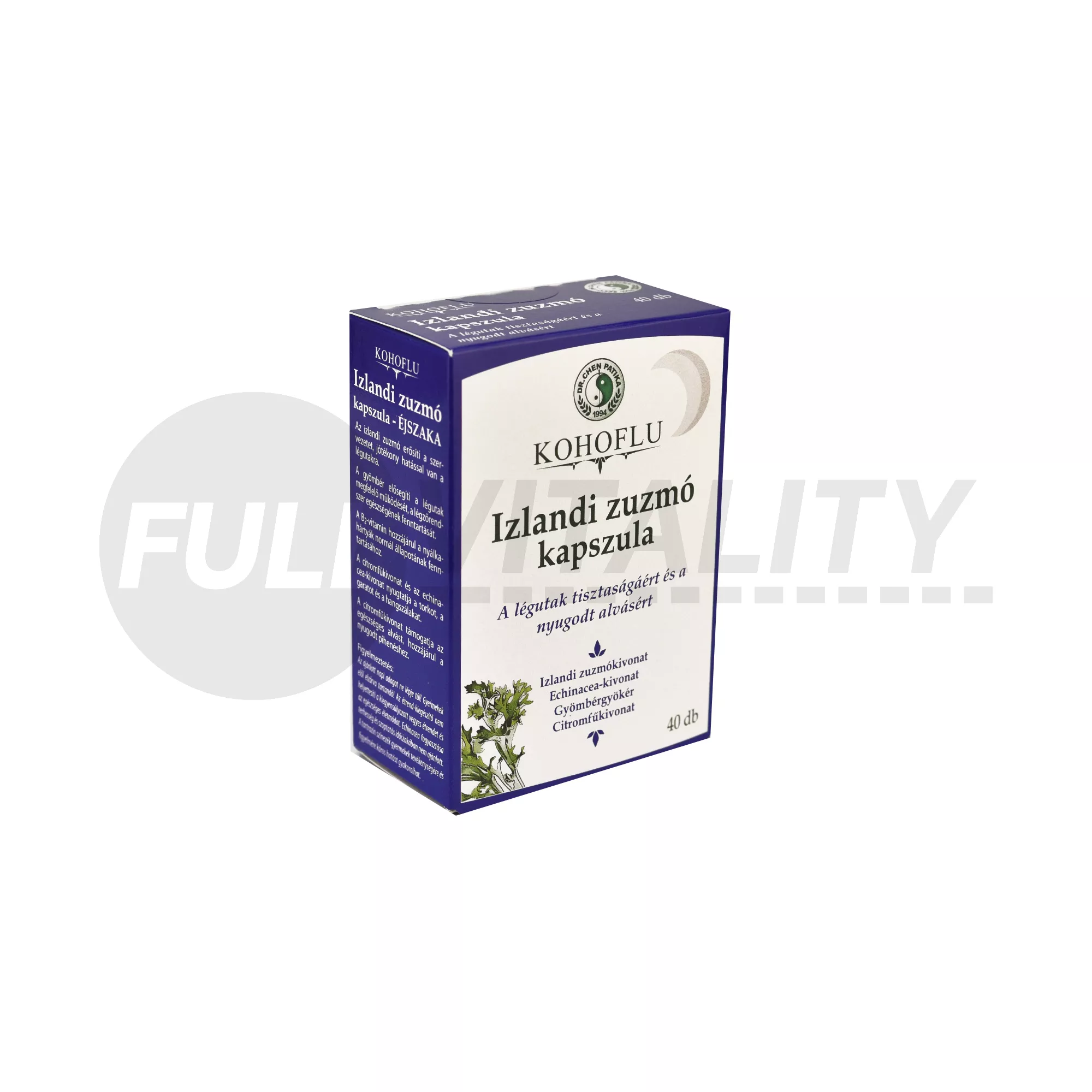 DR.CHEN KOHOFLU-IZLANDI ZUZMÓ KAPSZULA ÉJSZAKA 40DB