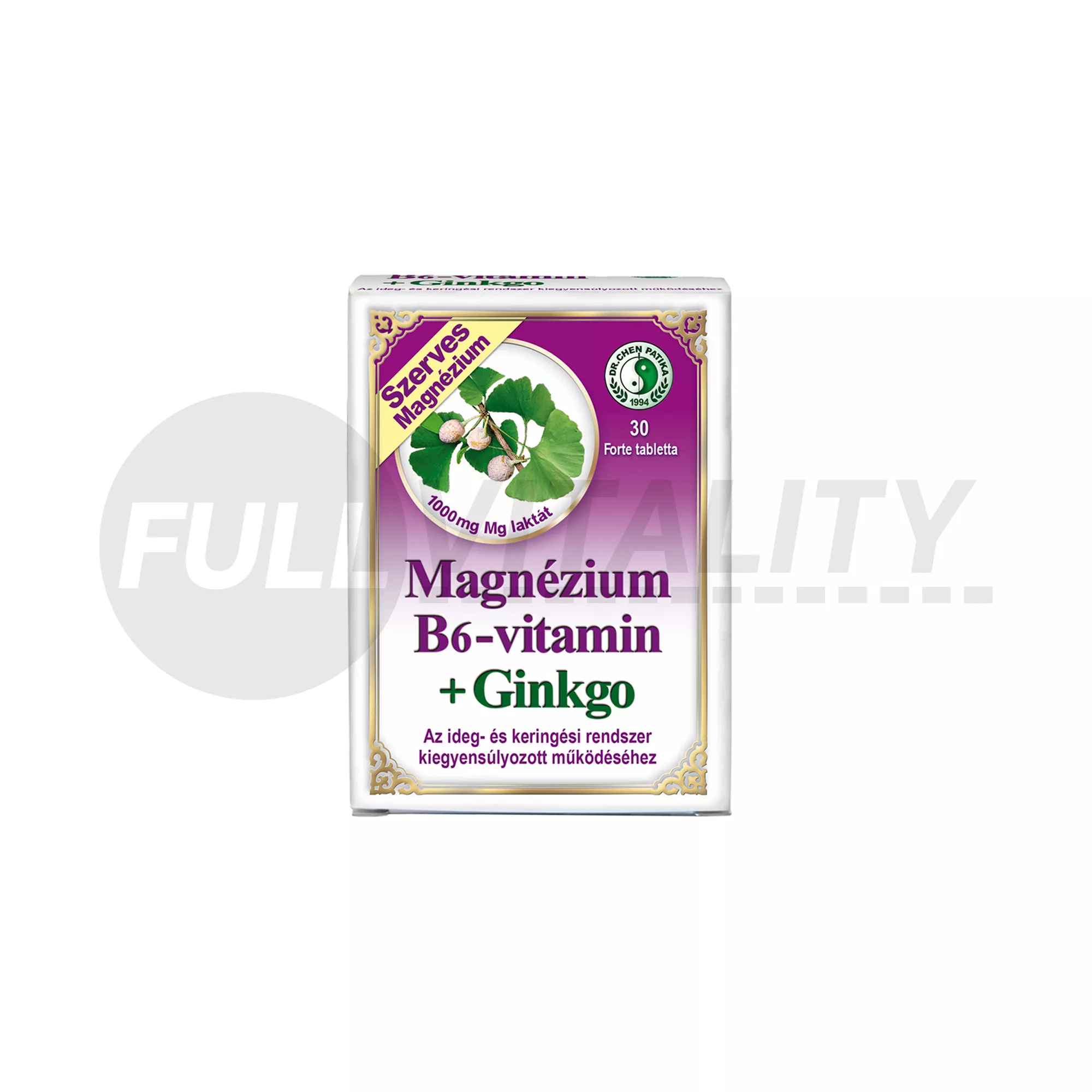 DR.CHEN MAGNÉZIUM B6+GINKGO FORTE TABLETTA 30DB
