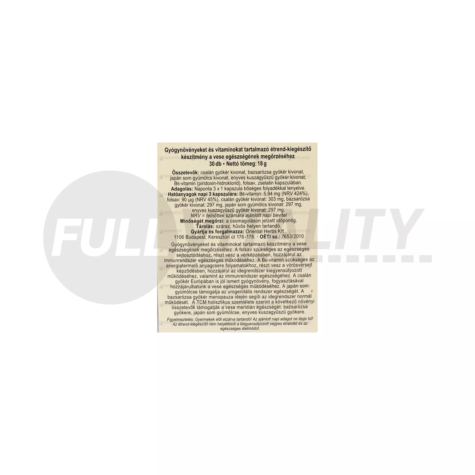 DR.CHEN VESE MERIDIAN KAPSZULA 30DB