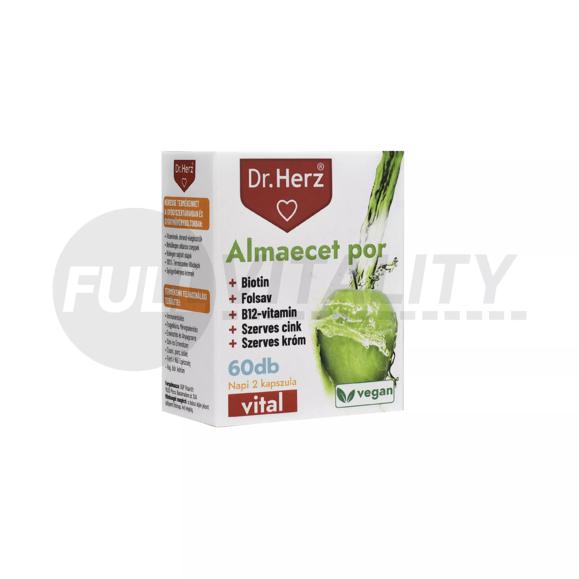 DR. HERZ ALMAECET POR+BIOTIN+FOLSAV KAPSZULA 60DB