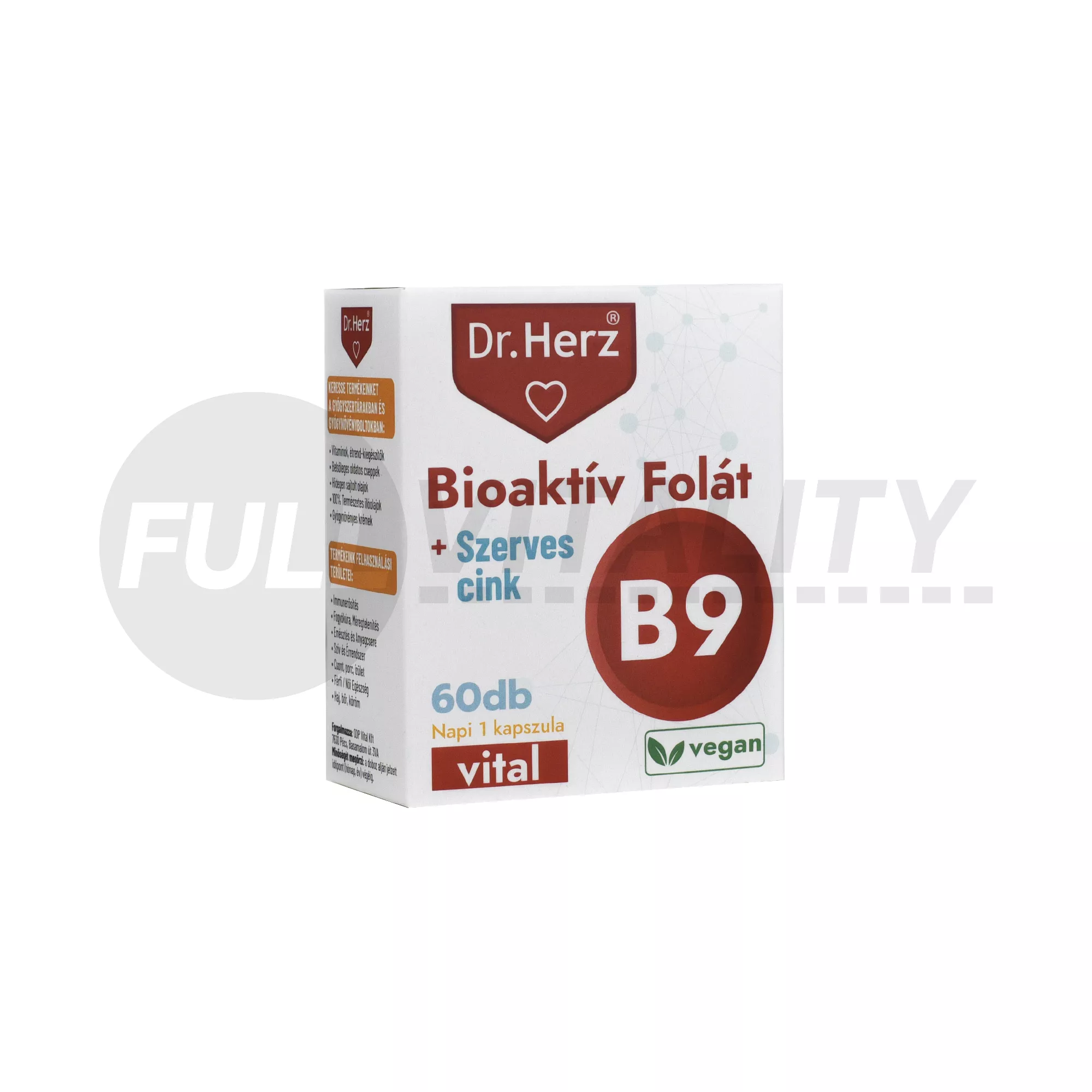 DR. HERZ BIOAKTIV FOLÁT+SZERVES CINK KAPSZULA 60DB