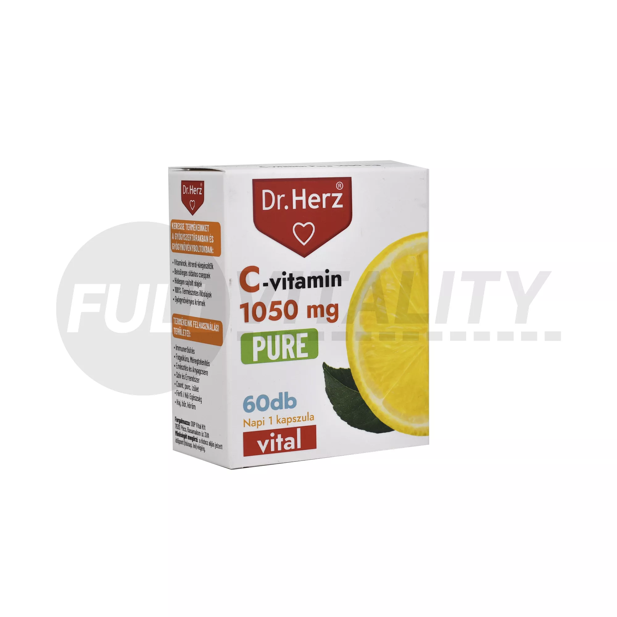 DR. HERZ C-VITAMIN 1050 MG PURE KAPSZULA 60DB
