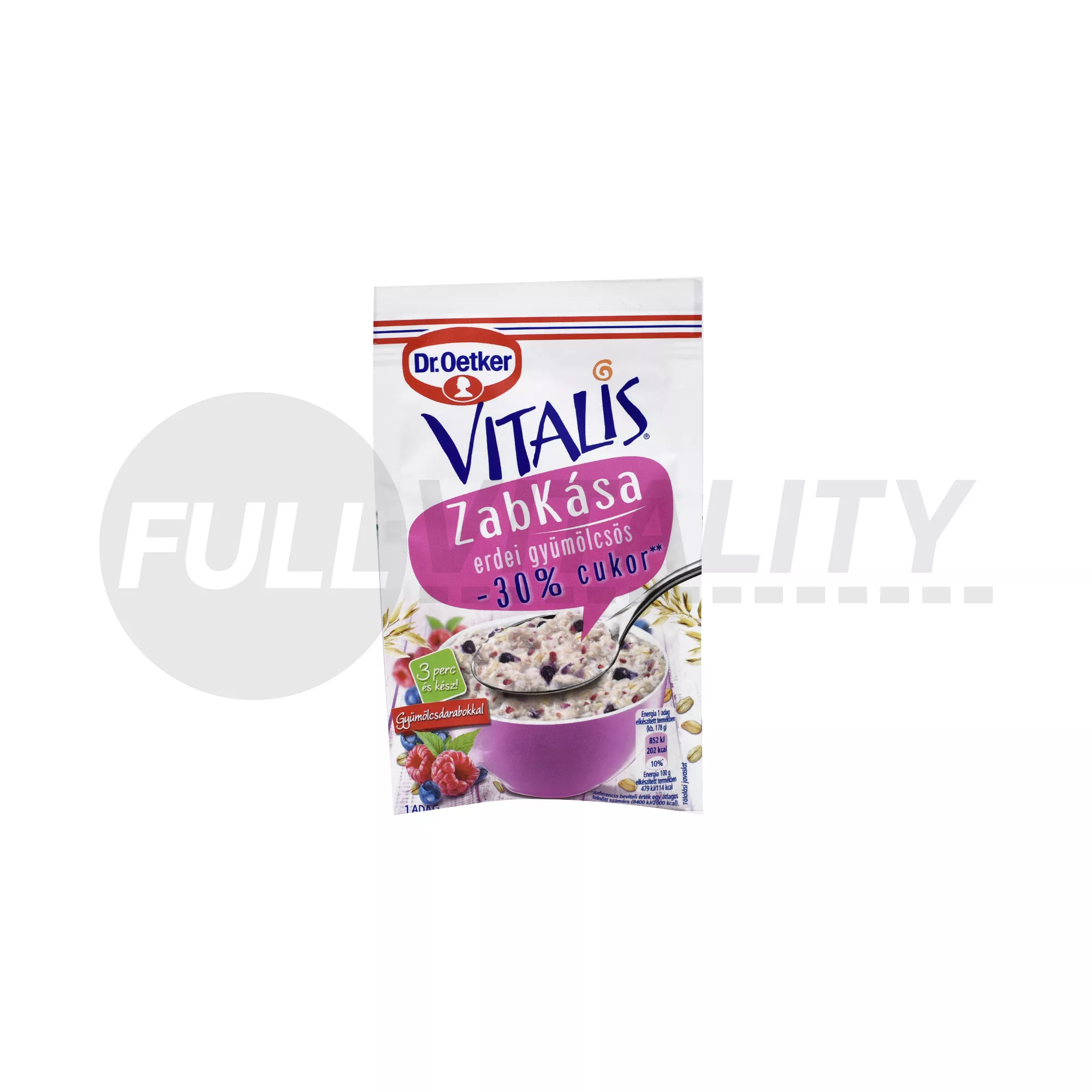 DR.OETKER VITALIS ZABKÁSA ERDEI GYÜMÖLCSÖS -30% CUKOR 53G