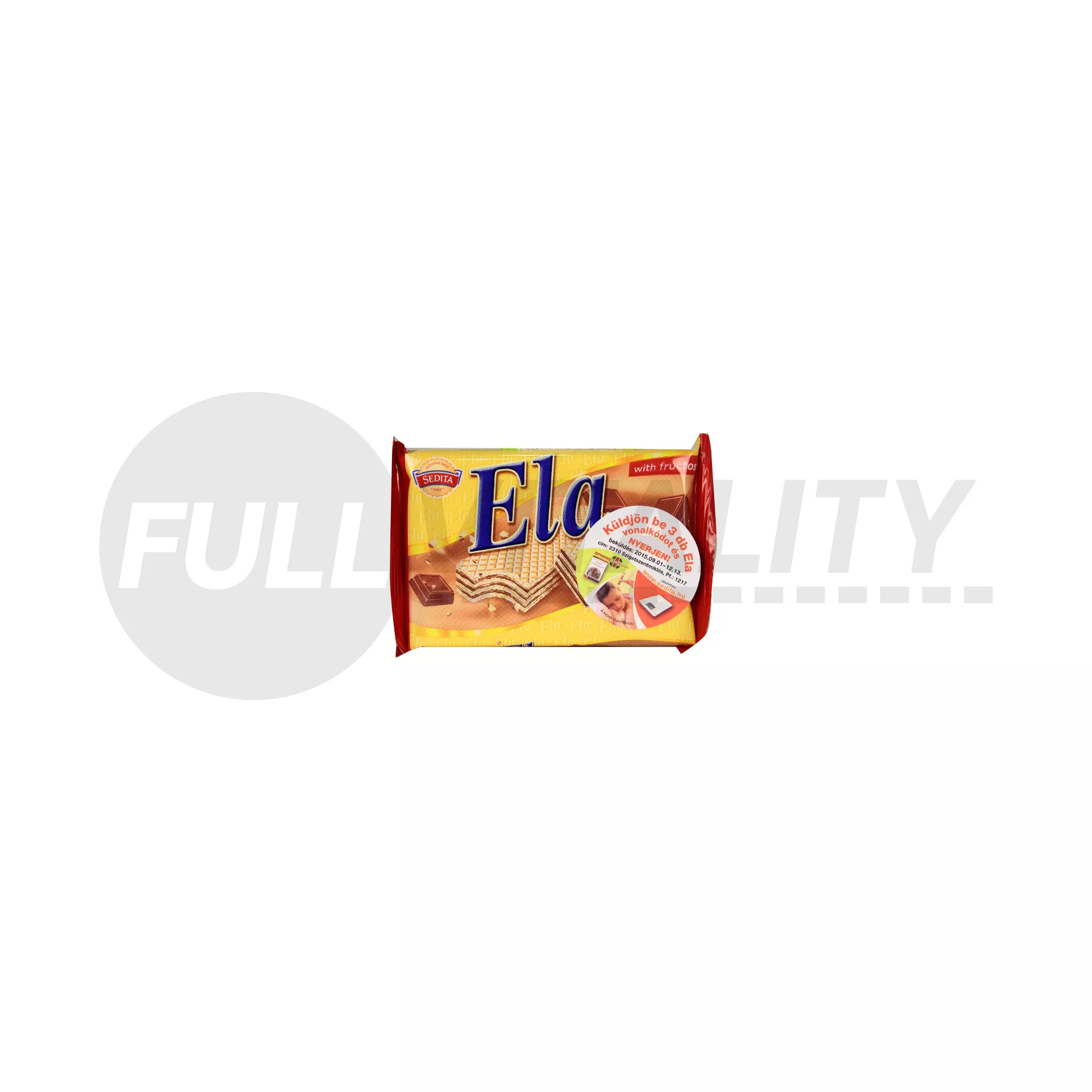 ELA CSOKOLÁDÉS OSTYASZELET FRUKTÓZZAL 40G