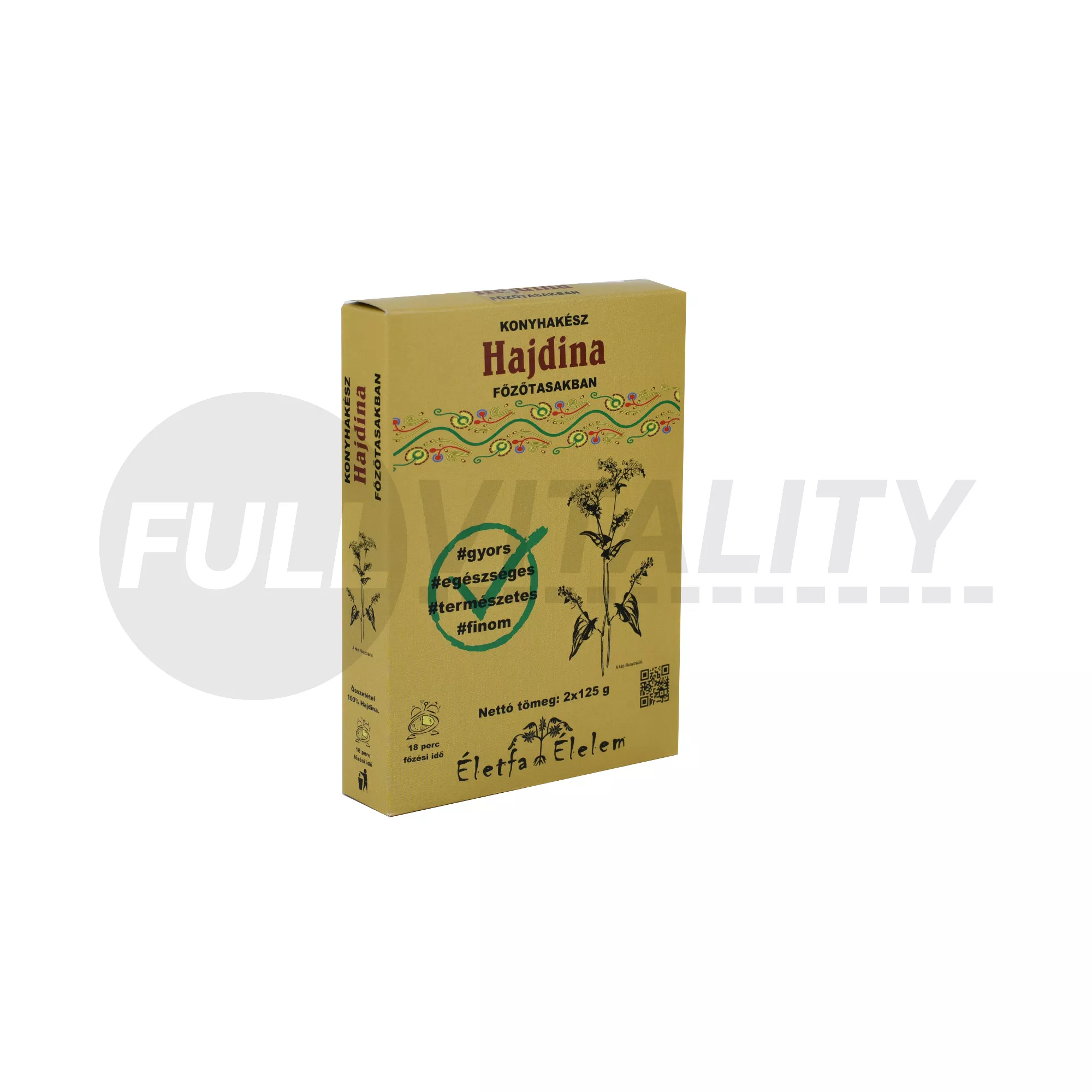 ÉLETFA HAJDINA FŐZŐTASAKBAN 2X125G