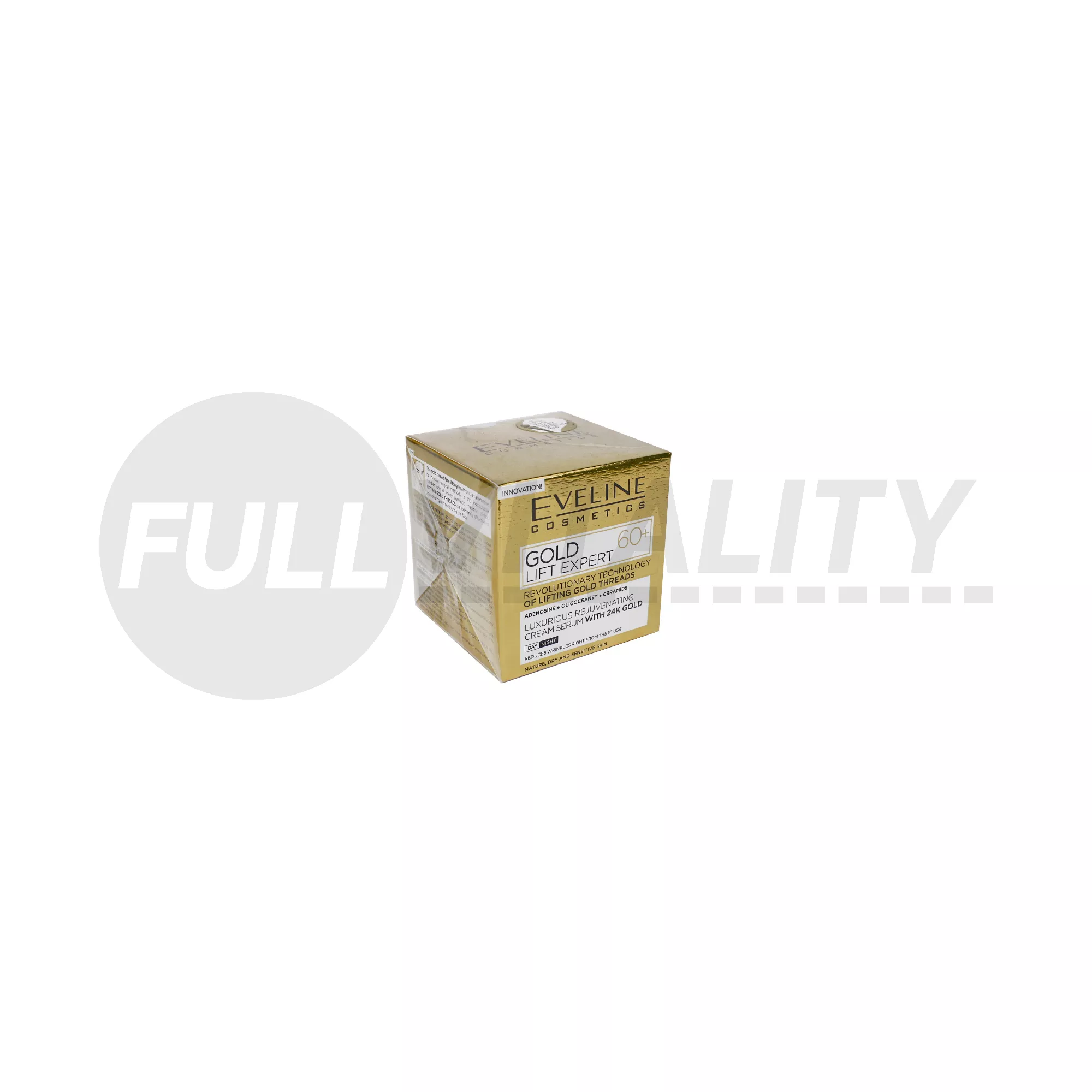 EVELINE GOLD LIFT EXPERT 60+ LUXUS TÁPLÁLÓ KRÉM-SZÉRUM NAPPALI-ÉJSZAKAI ARCKRÉM 50ML