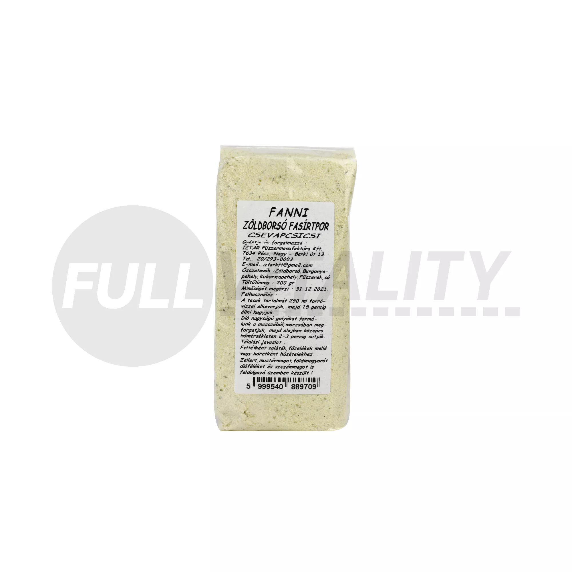 FANNI ZÖLDBORSÓ FASÍRTPOR CSEVAPCSICSI 200G