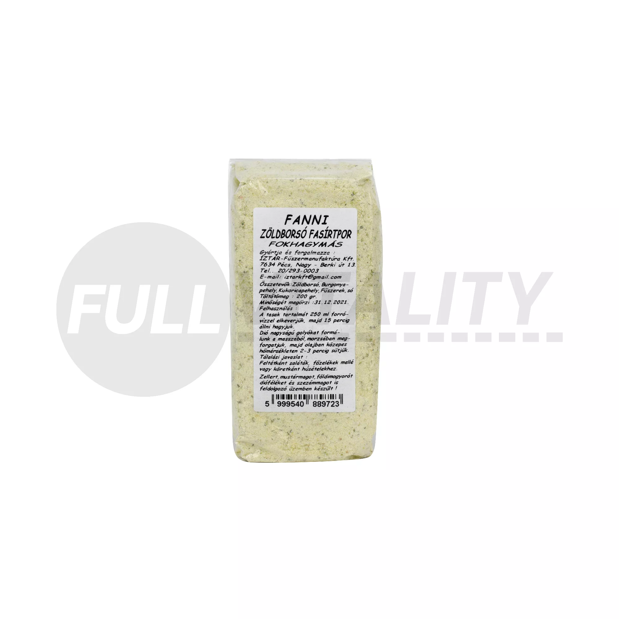 FANNI ZÖLDBORSÓ FASÍRTPOR FOKHAGYMÁS 200G