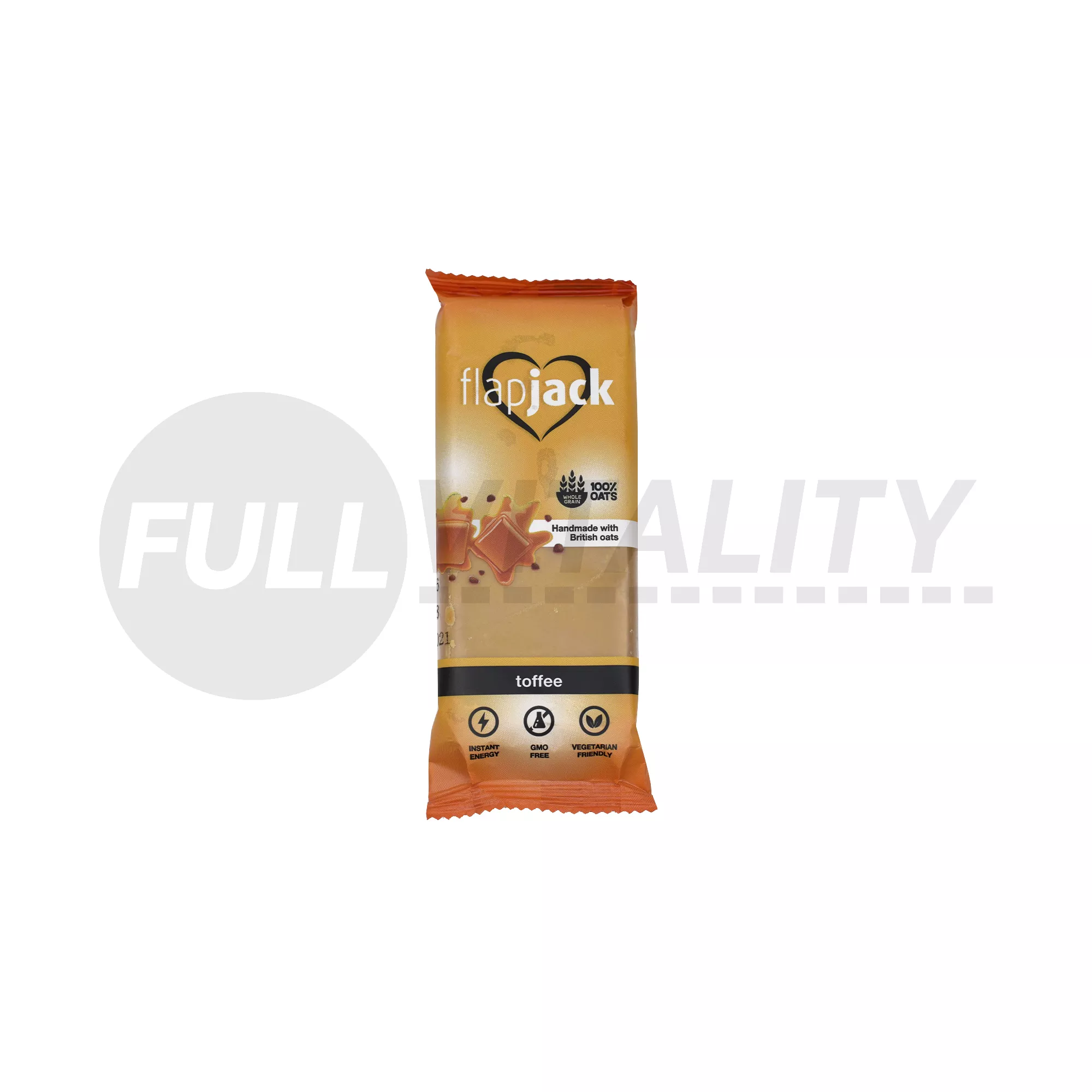FLAPJACK TOFFEE ÍZŰ ZABSZELET TEJKARAMELLA- ÉS CSOKOLÁDÉÍZŰ KAKAÓS BEVONÓBA MÁRTVA 100G