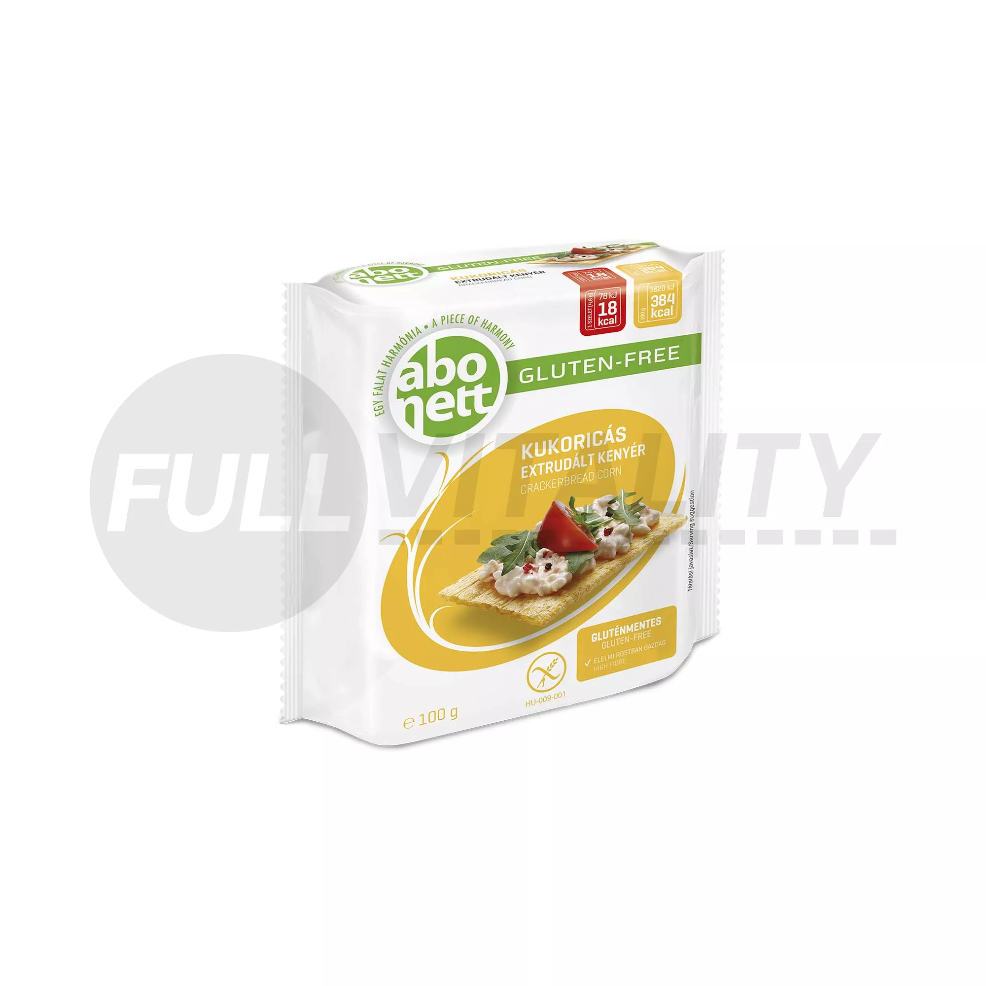 GLUTÉNMENTES ABONETT EXTRUDÁLT KENYÉR KUKORICA 100G
