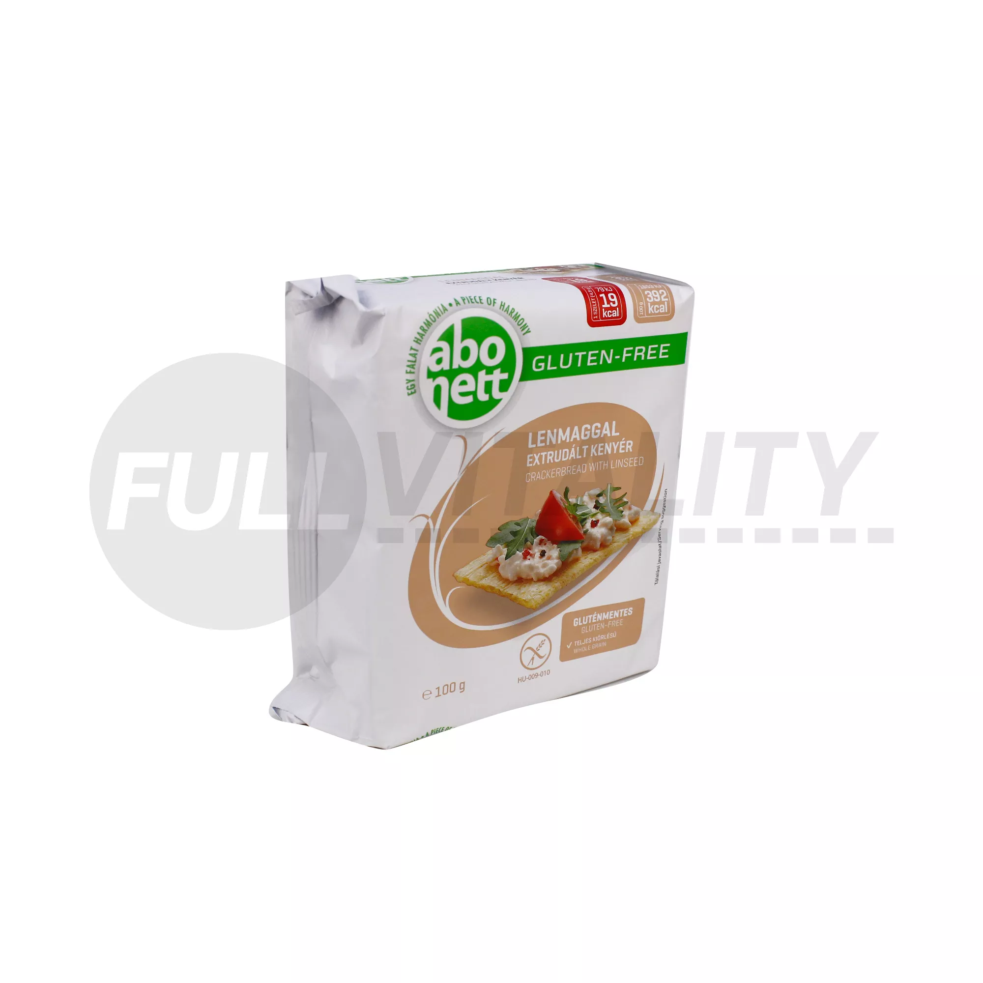 GLUTÉNMENTES ABONETT EXTRUDÁLT KENYÉR LENMAGGAL100G