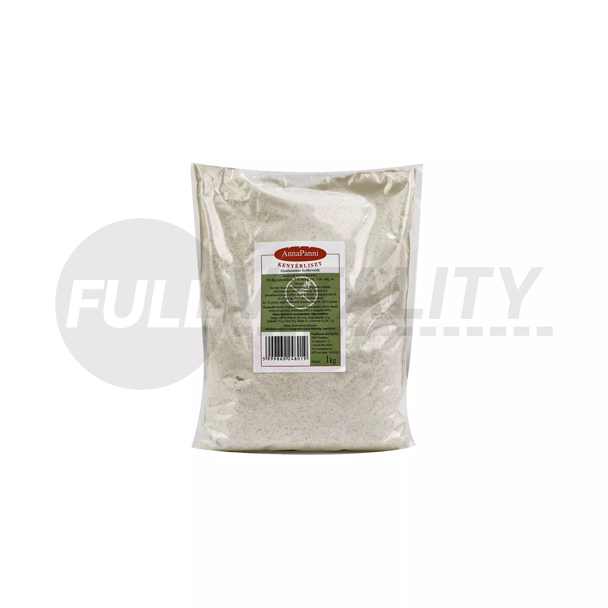 GLUTÉNMENTES ANNAPANNI KENYÉRLISZT 1000G