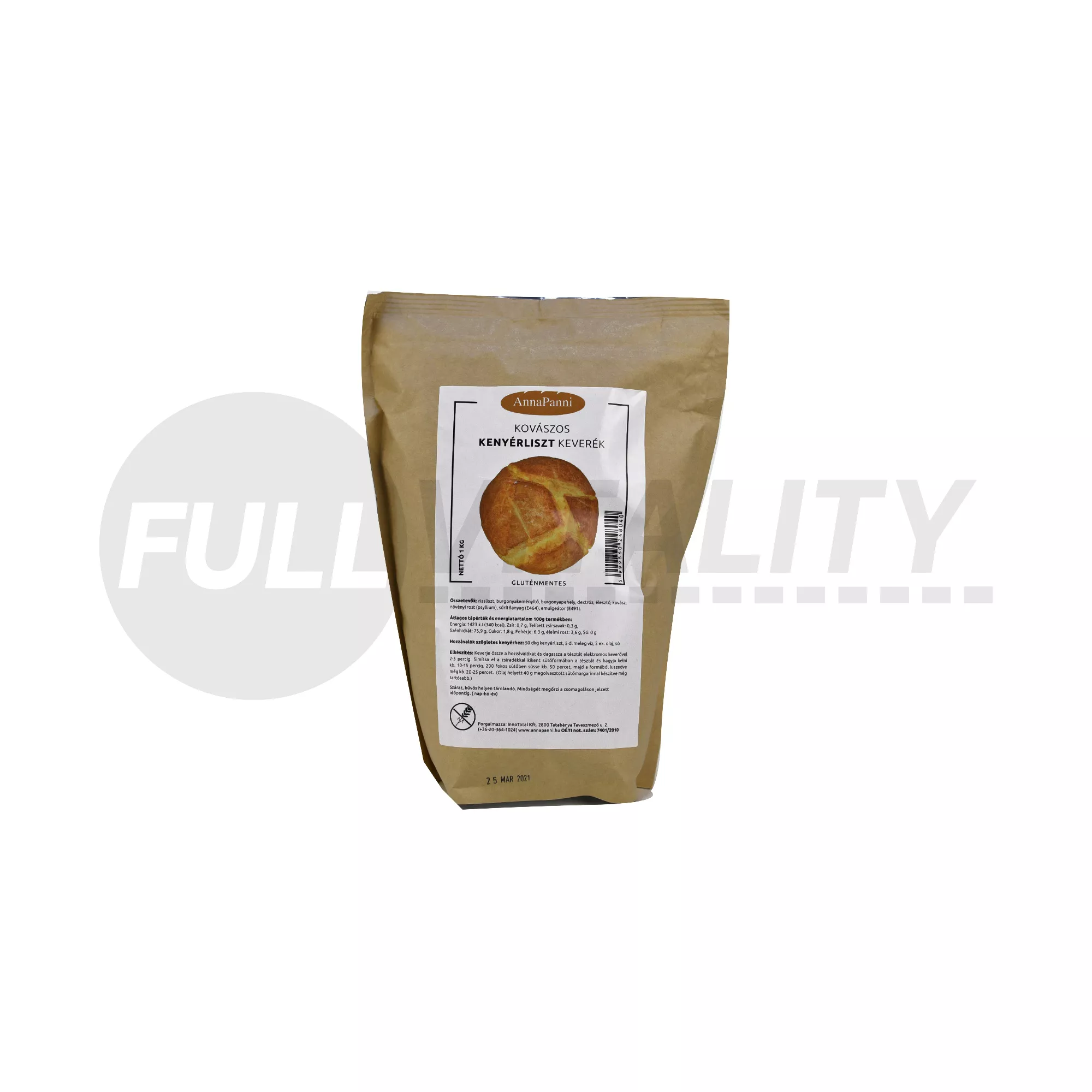 GLUTÉNMENTES ANNAPANNI KOVÁSZOS KENYÉRLISZT 1000G