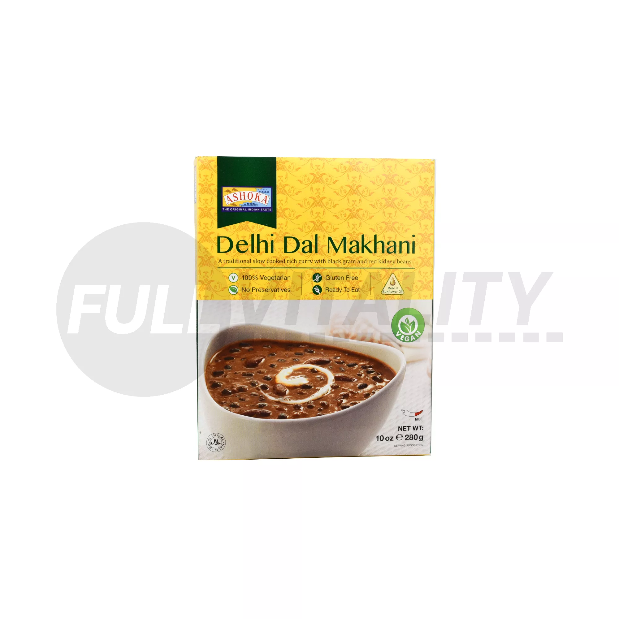 GLUTÉNMENTES ASHOKA VEGÁN DELHI DAL MAKHANI INDIAI KÉSZÉTEL 280G