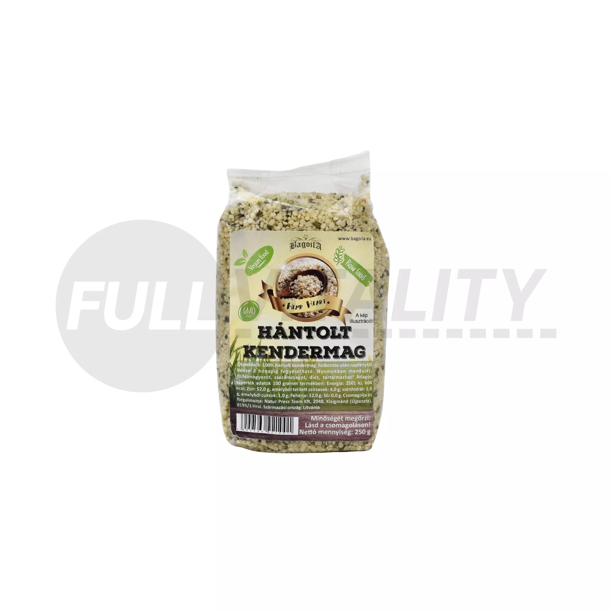 GLUTÉNMENTES BAGOILA HÁNTOLT KENDERMAG 250G
