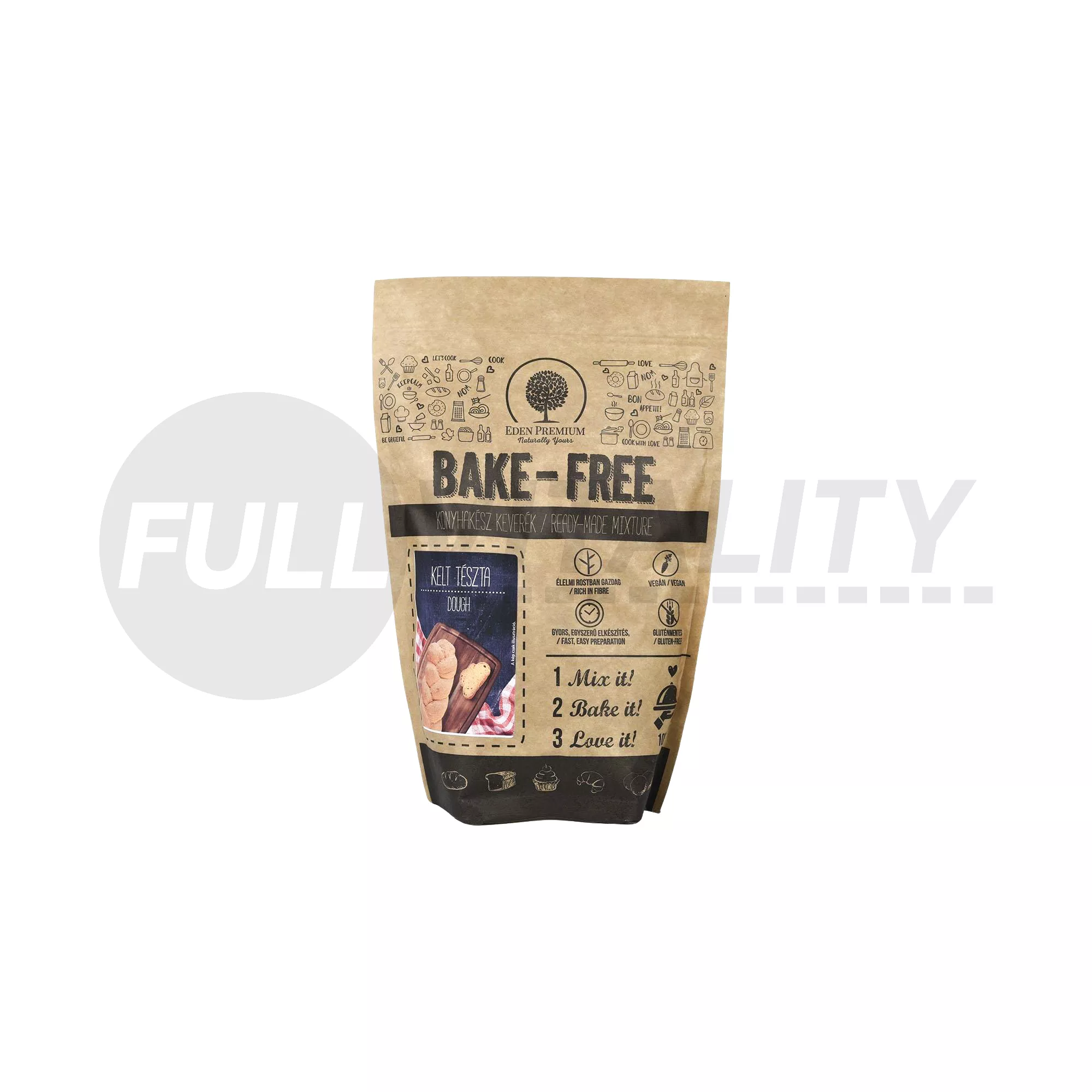 GLUTÉNMENTES EDEN PRÉMIUM BAKE-FREE KELT TÉSZTA LISZTKEVERÉK 1000G