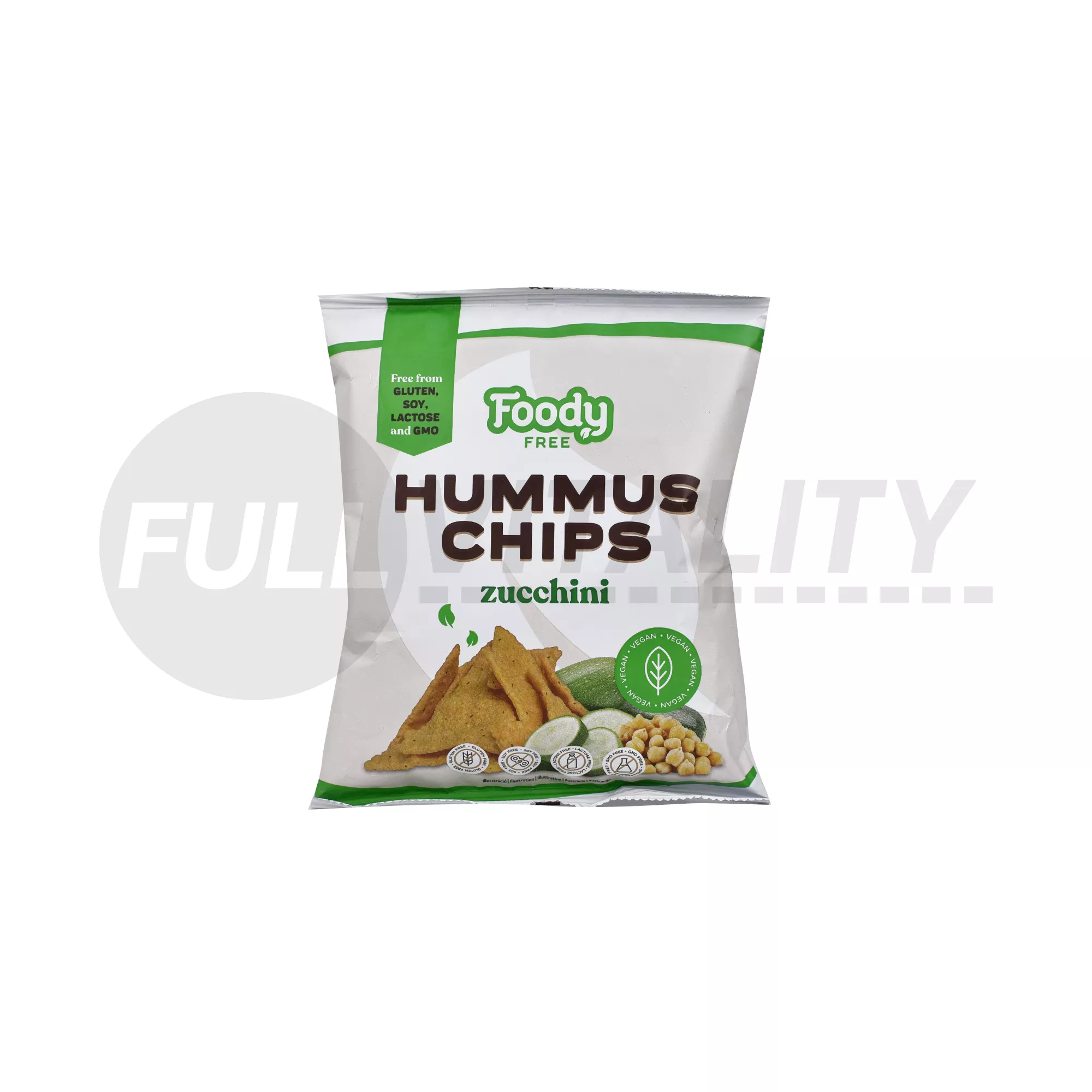 GLUTÉNMENTES FOODY FREE HUMMUS CHIPS CUKKINIVEL 50G