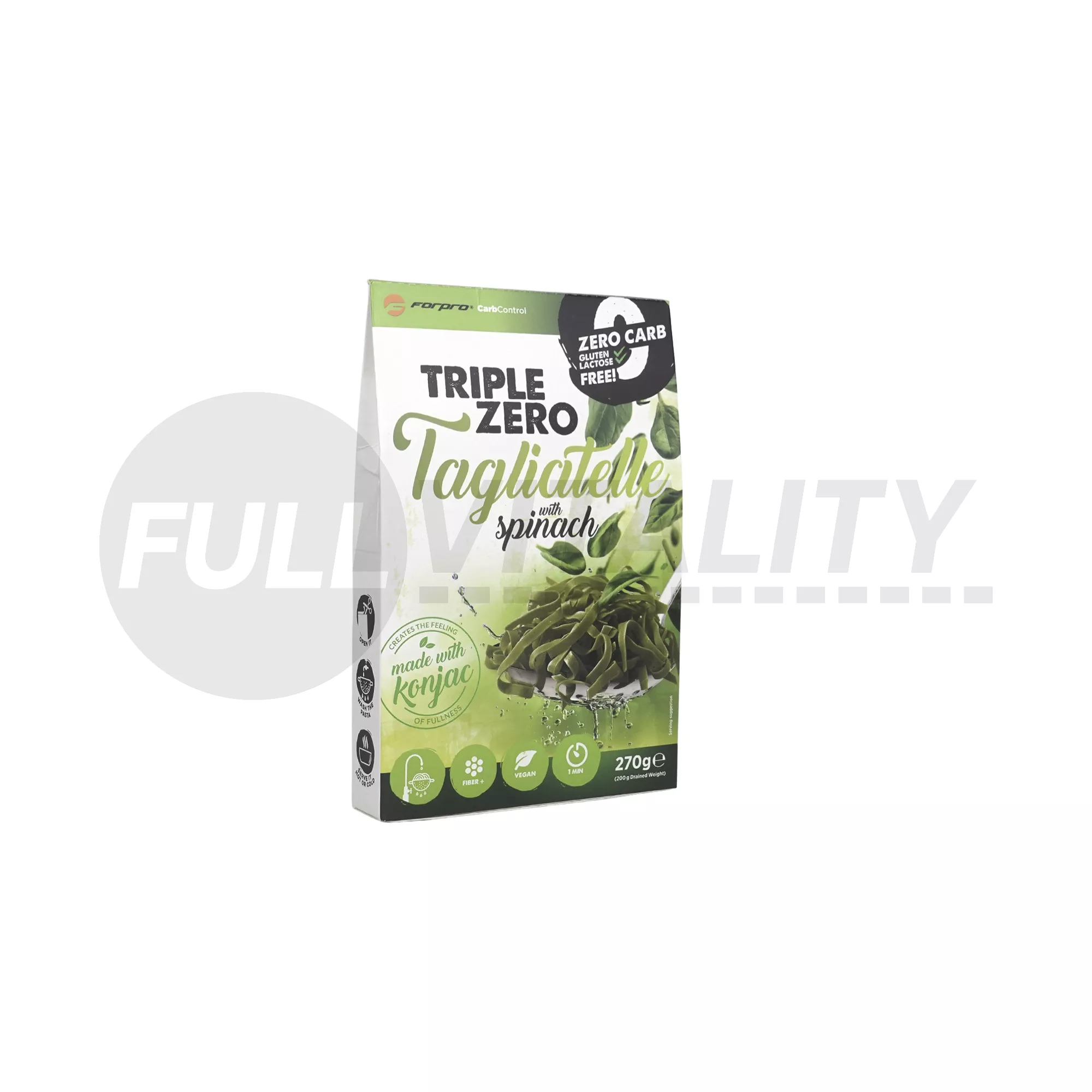 GLUTÉNMENTES FORPRO TÉSZTA TAGLIATELLE SPENÓTTAL NULLA KALÓRIA 270G