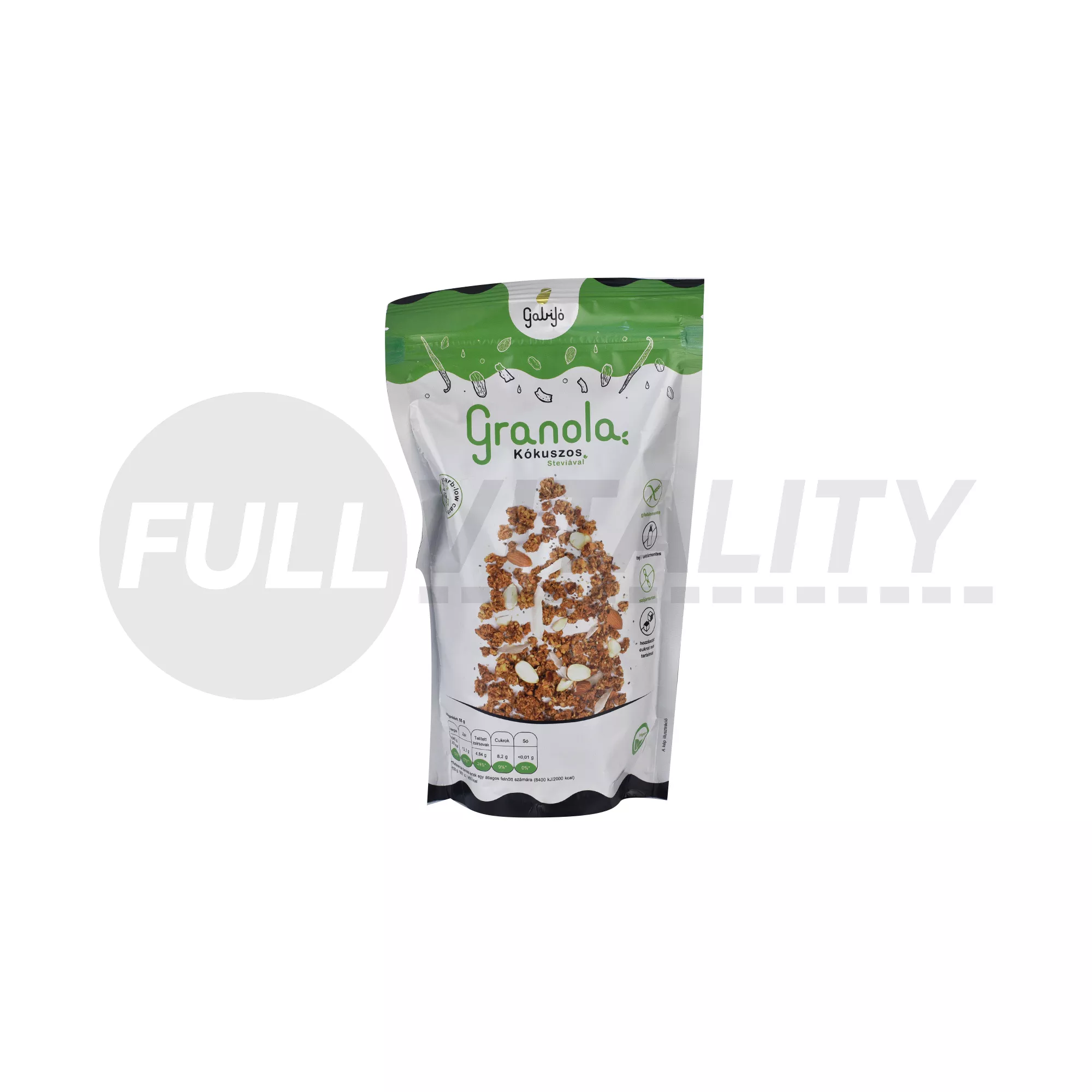 GLUTÉNMENTES GABIYO GRANOLA KÓKUSZOS-MANDULA 275G