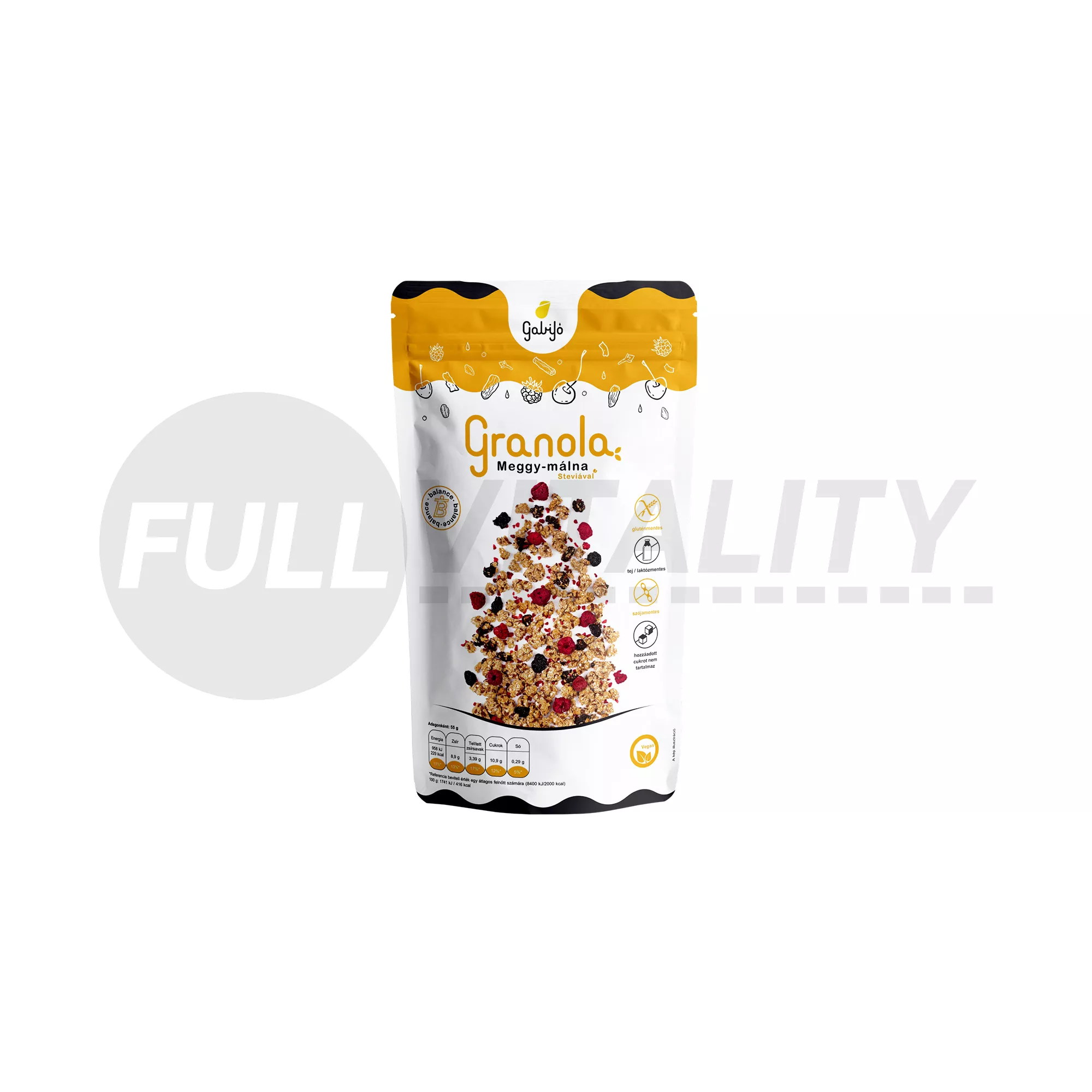 GLUTÉNMENTES GABIYO GRANOLA MEGGY-MÁLNA 275G