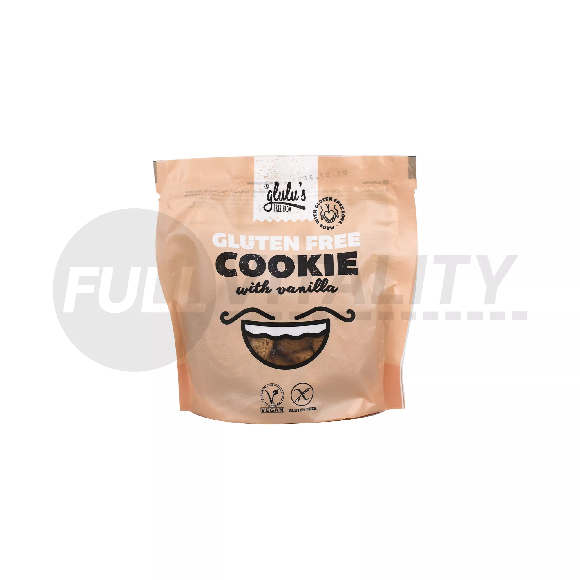 GLUTÉNMENTES GLULUS FREE FROM VANILIÁS KEKSZ 100G