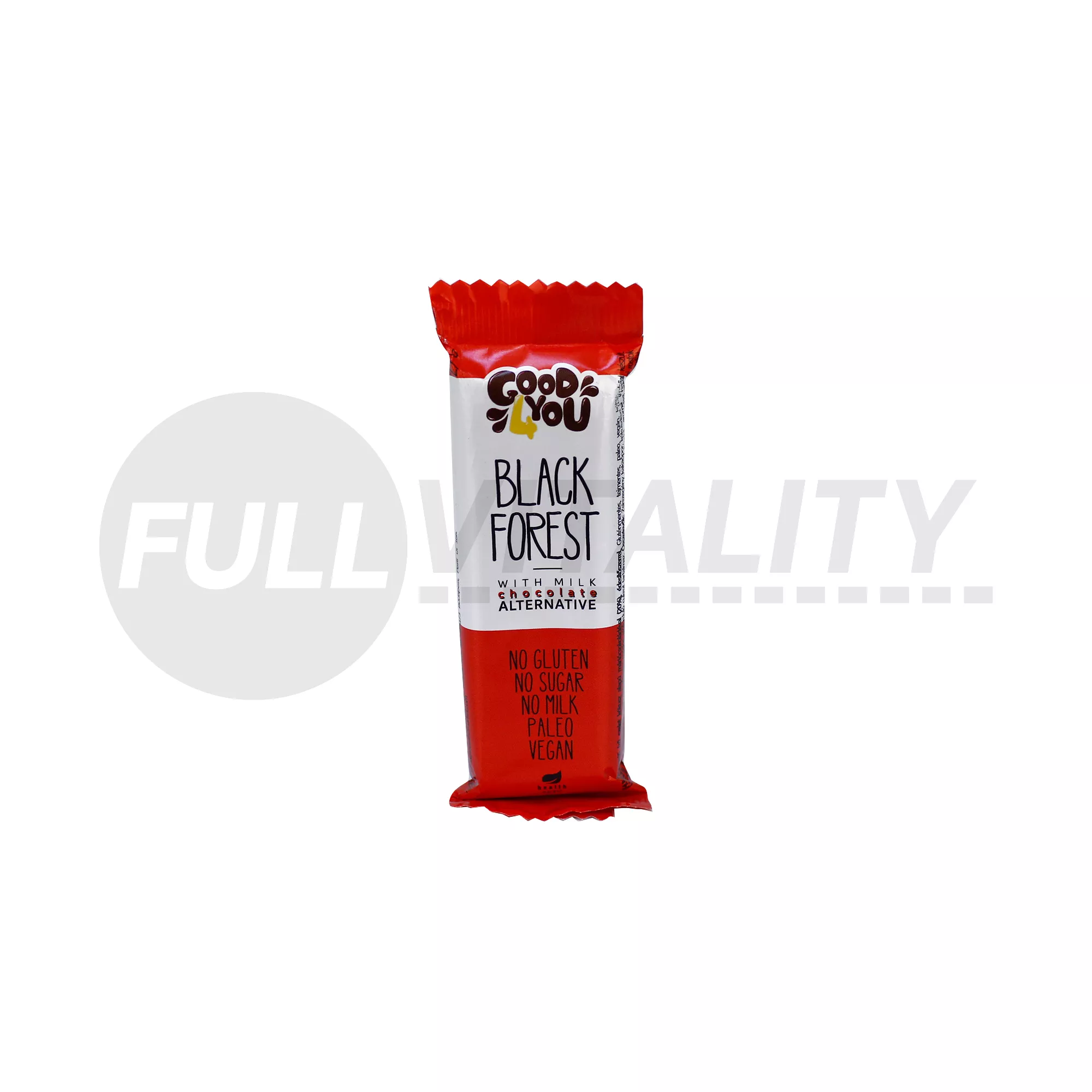 GLUTÉNMENTES GOOD4YOU FEKETEERDŐ ÍZŰ SZELET KÓKUSZALAPÚ MÁRTÓ CSOKOLÁDÉVAL 25G