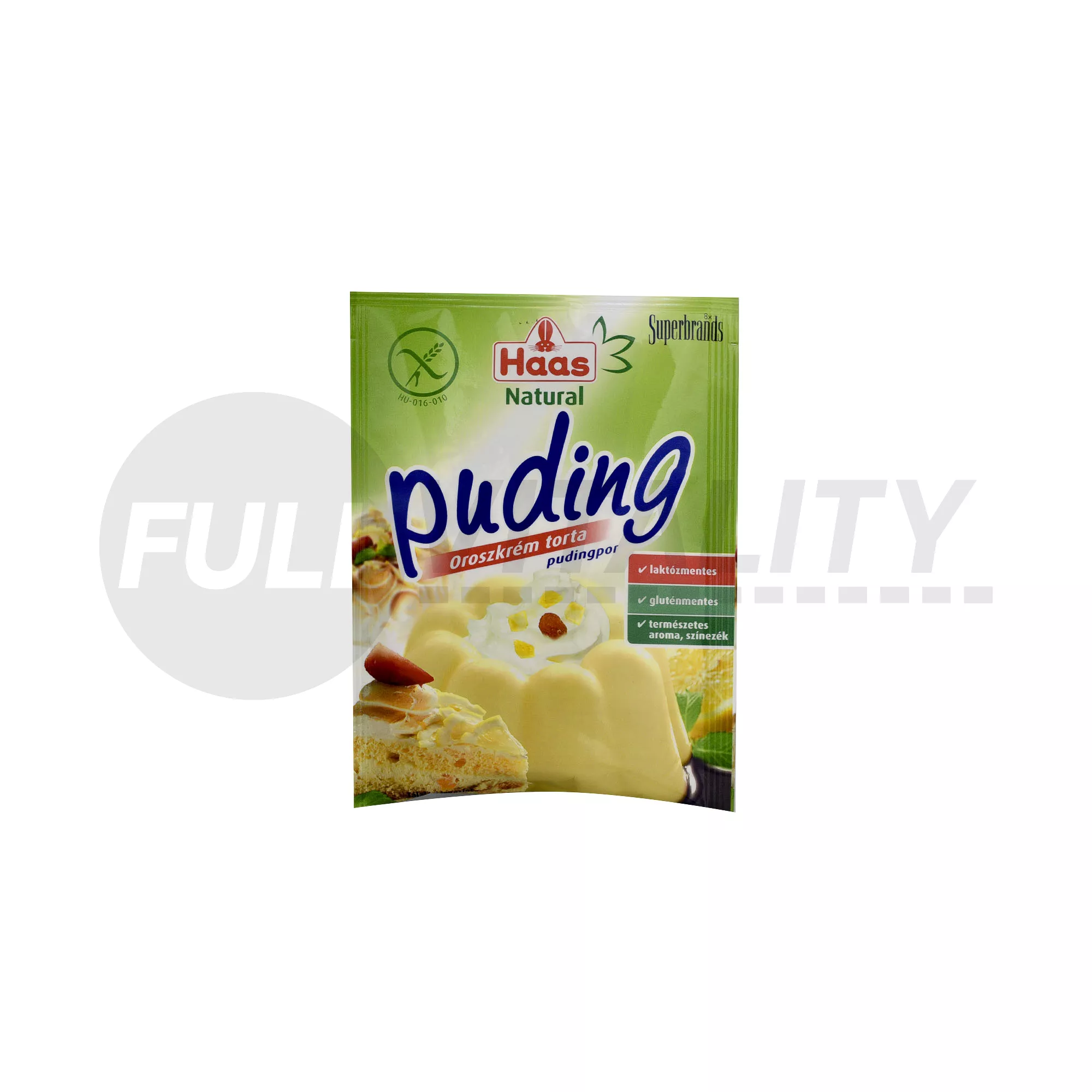GLUTÉNMENTES HAAS NATURAL OROSZKRÉM TORTA PUDINGPOR 40G