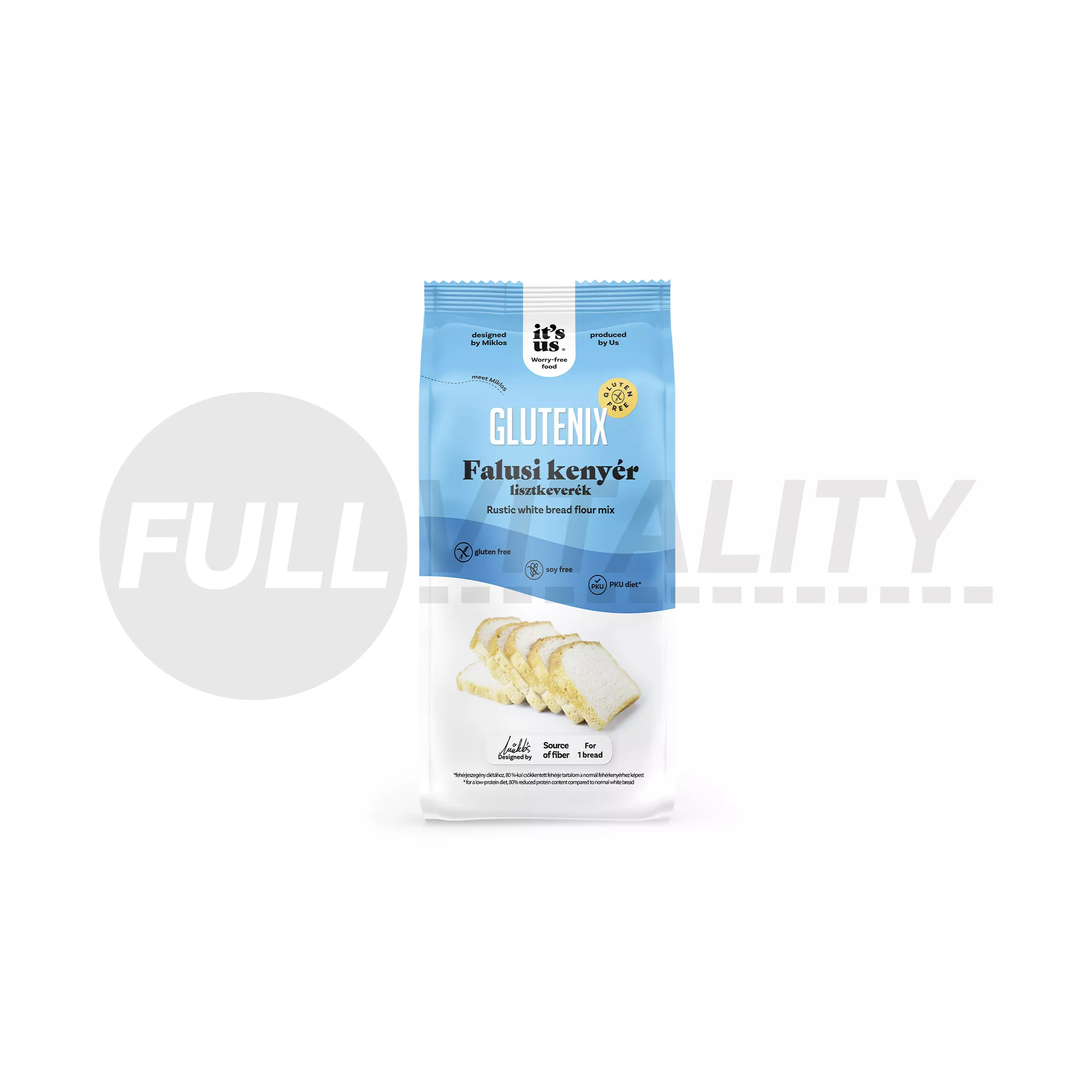 GLUTÉNMENTES ITS US GLUTENIX FALUSI KENYÉR LISZTKEVERÉK PKU 500G