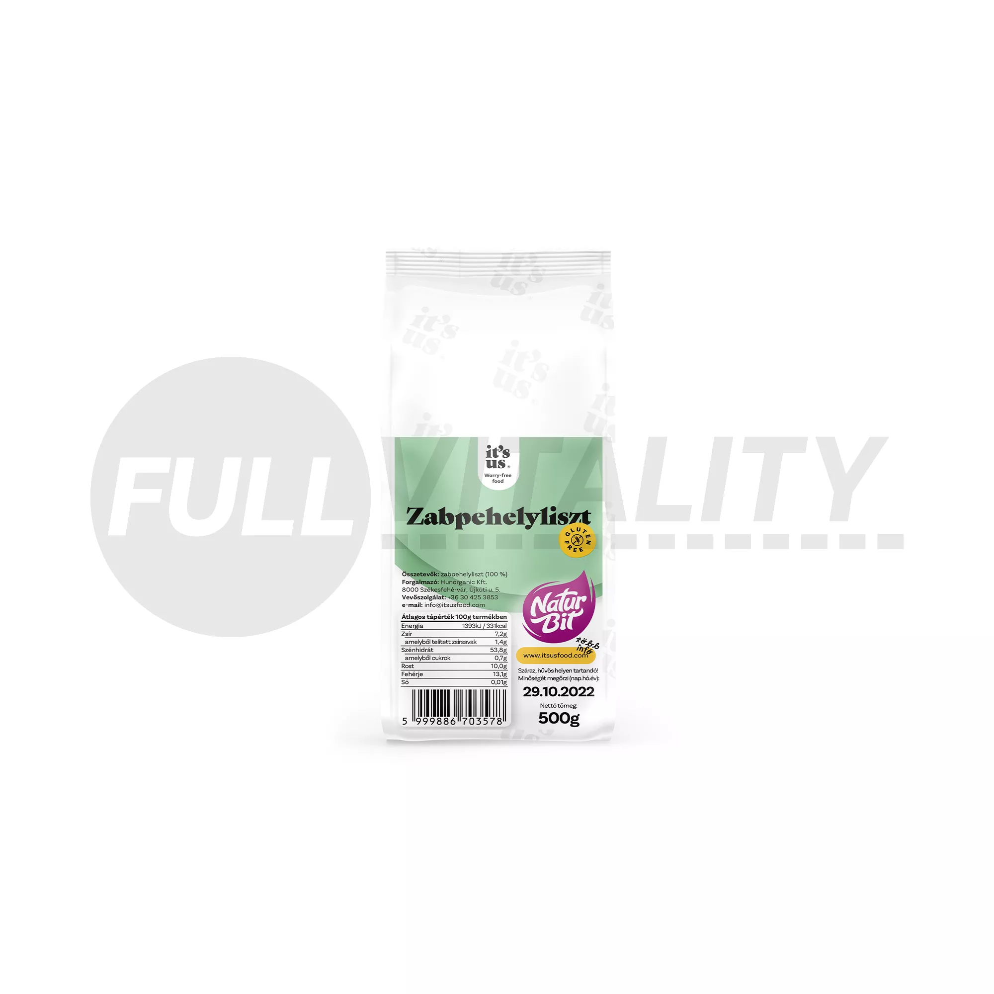 GLUTÉNMENTES ITS US NATURBIT ZABPEHELYLISZT 500G