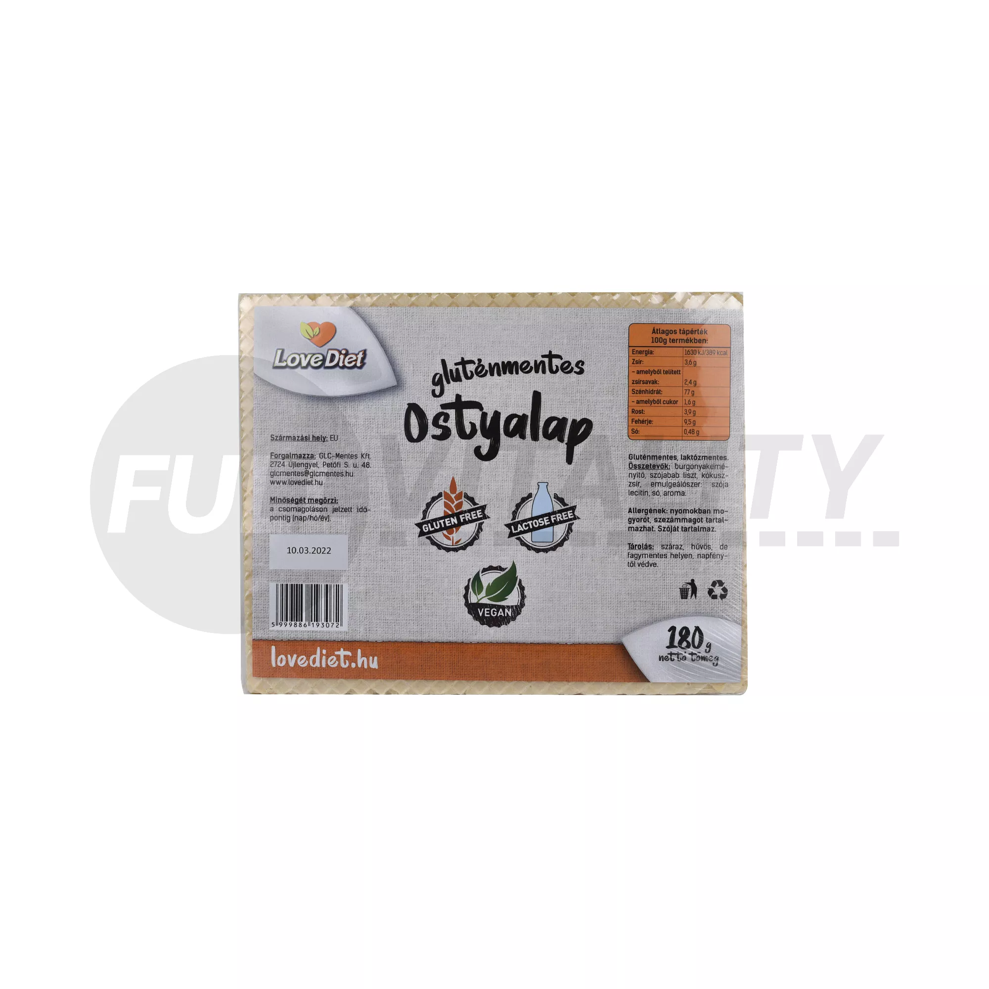 GLUTÉNMENTES LOVE DIET OSTYALAP 180G