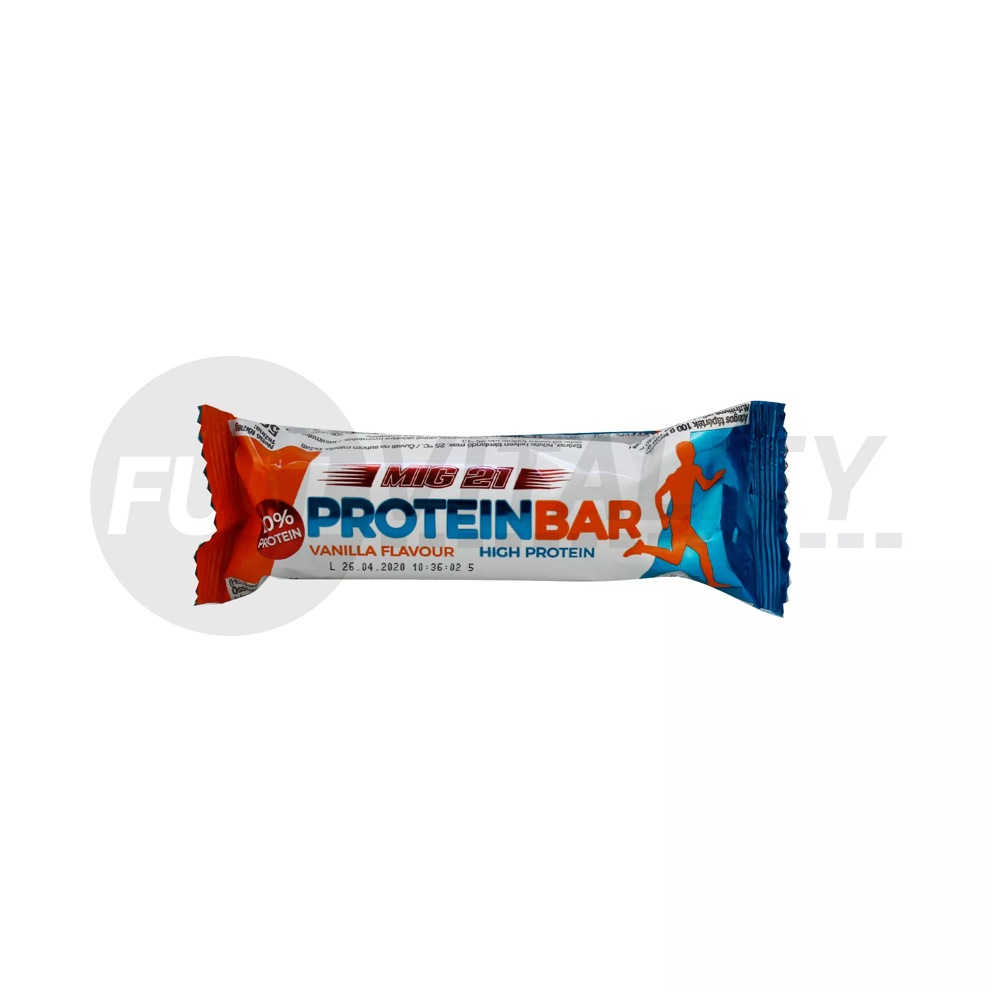 GLUTÉNMENTES MIG 21 VANÍLIA ÍZŰ PROTEINSZELET TEJCSOKOLÁDÉ BEVONATBAN 50G