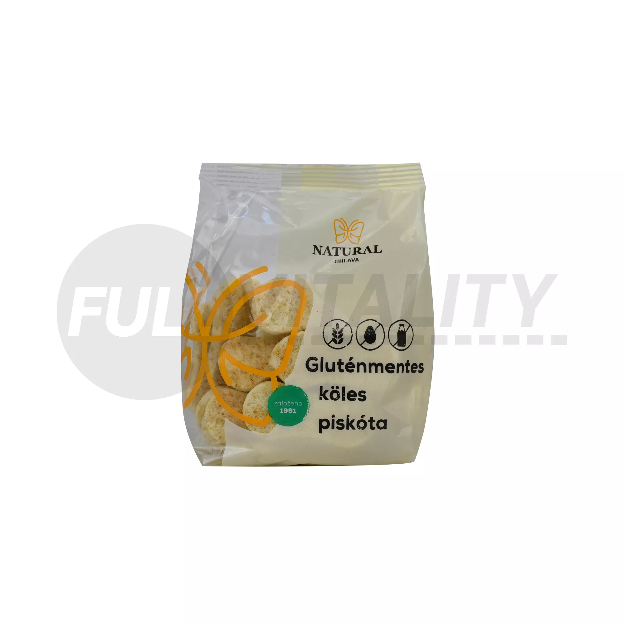 GLUTÉNMENTES NATURAL KÖLES PISKÓTA 150G