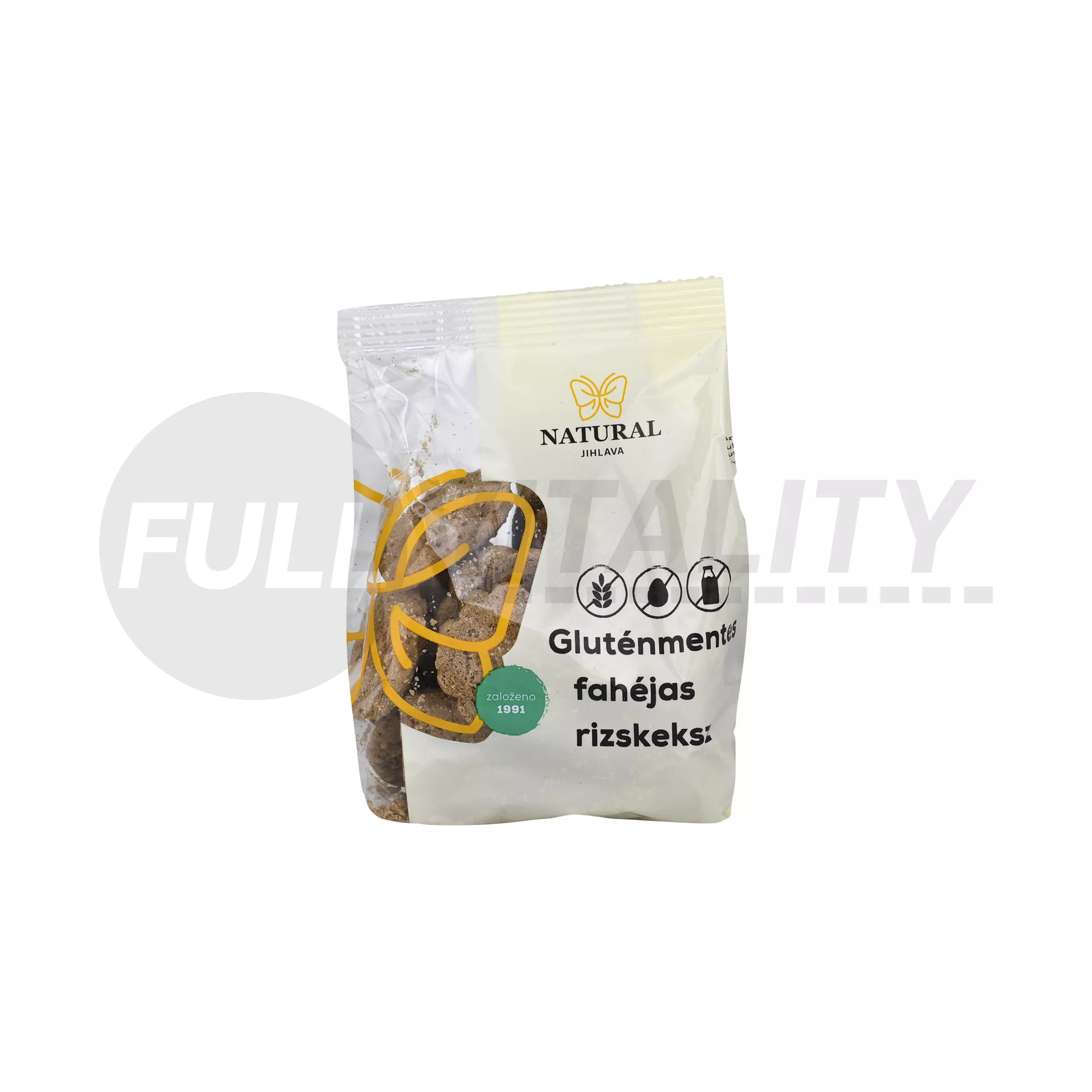 GLUTÉNMENTES NATURAL RIZSKEKSZ FAHÉJAS 150G