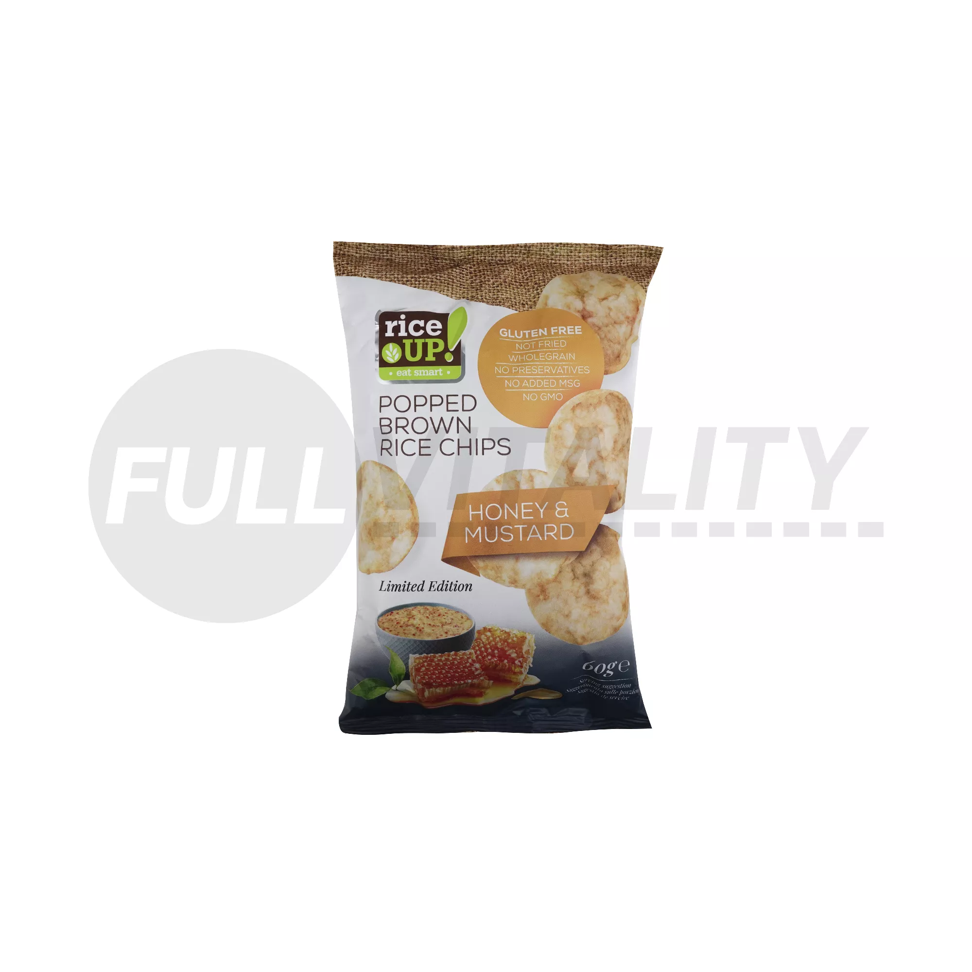 GLUTÉNMENTES RICE UP CHIPS MÉZES-MUSTÁROS ÍZŰ 60G