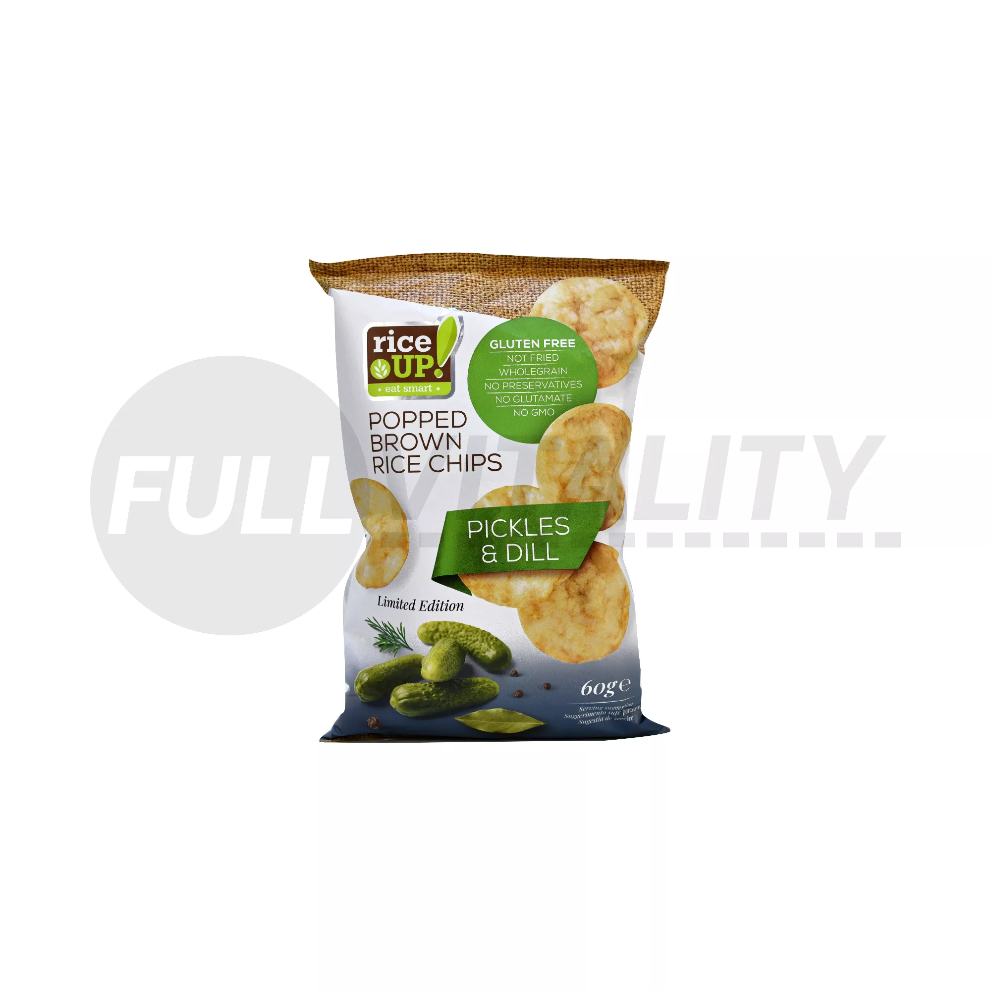 GLUTÉNMENTES RICE UP CHIPS SAVANYÚ UBORKÁS ÍZŰ 60G