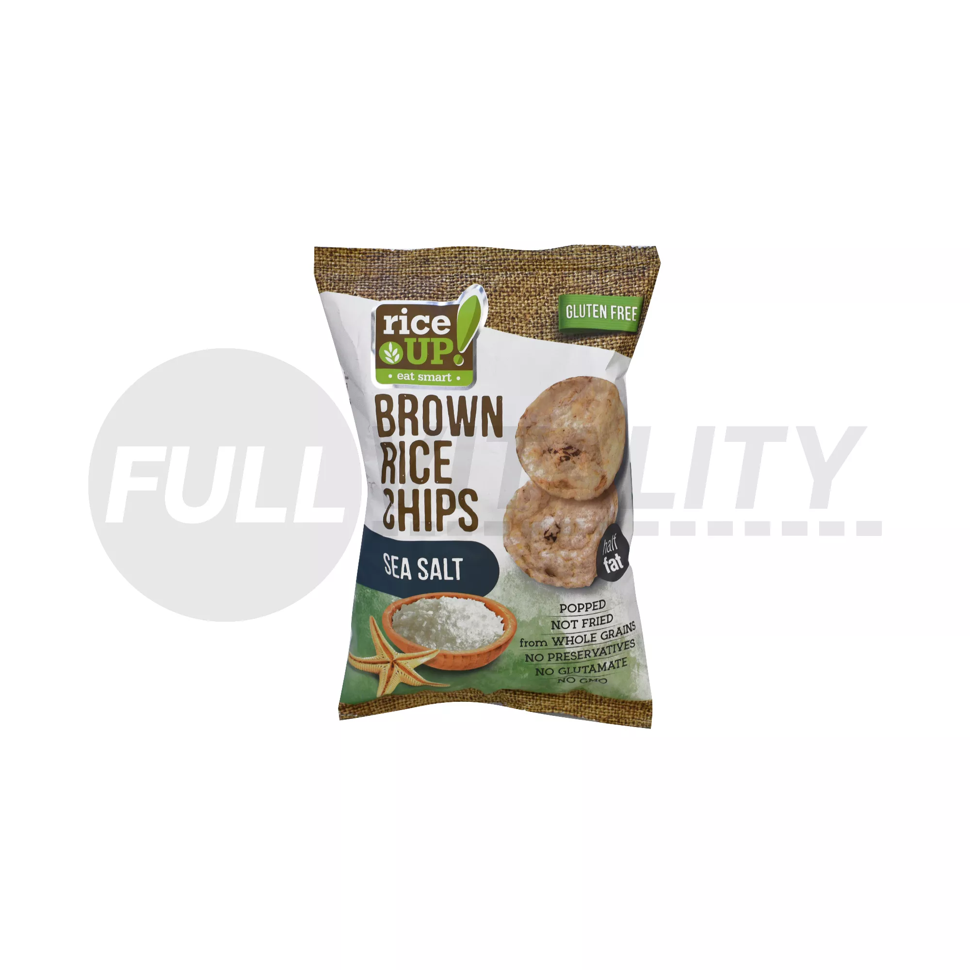 GLUTÉNMENTES RICE UP CHIPS TENGERI SÓS 60G