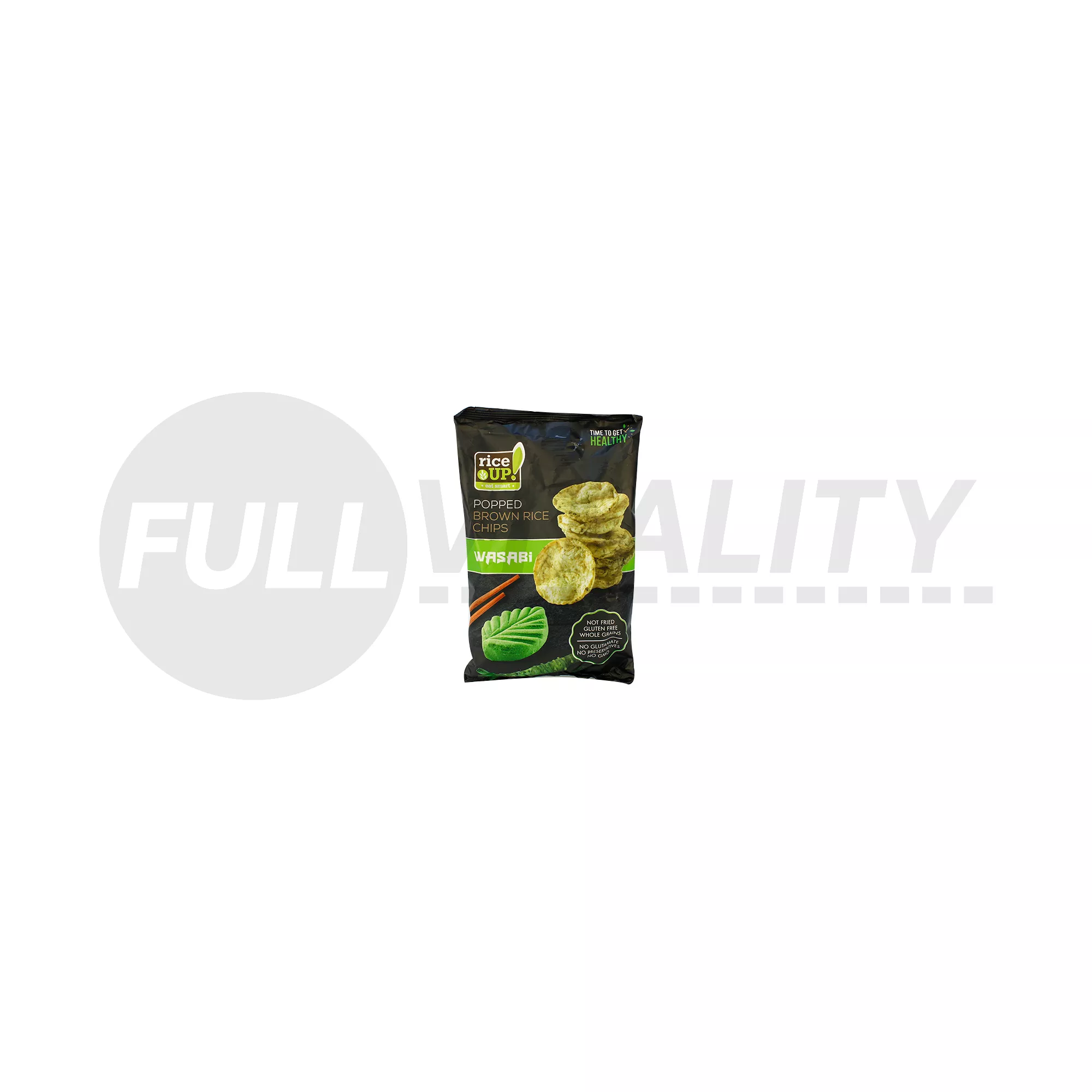 GLUTÉNMENTES RICE UP CHIPS WASABI ÍZŰ  60G