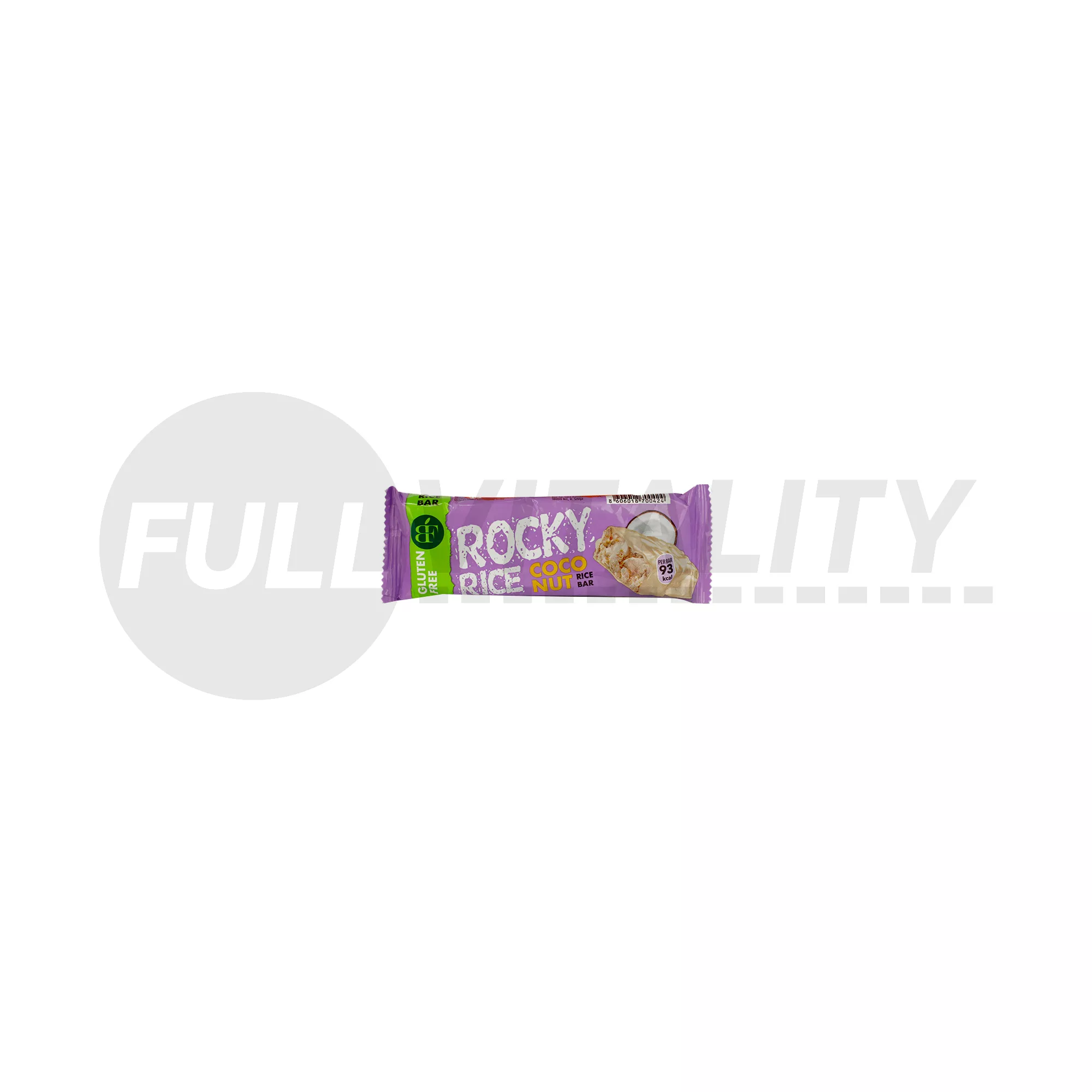 GLUTÉNMENTES ROCKY RICE FEHÉRCSOKOLÁDÉVAL BEVONT KÓKUSZ ÍZŰ PUFFASZTOTT RIZSSZELET 18G