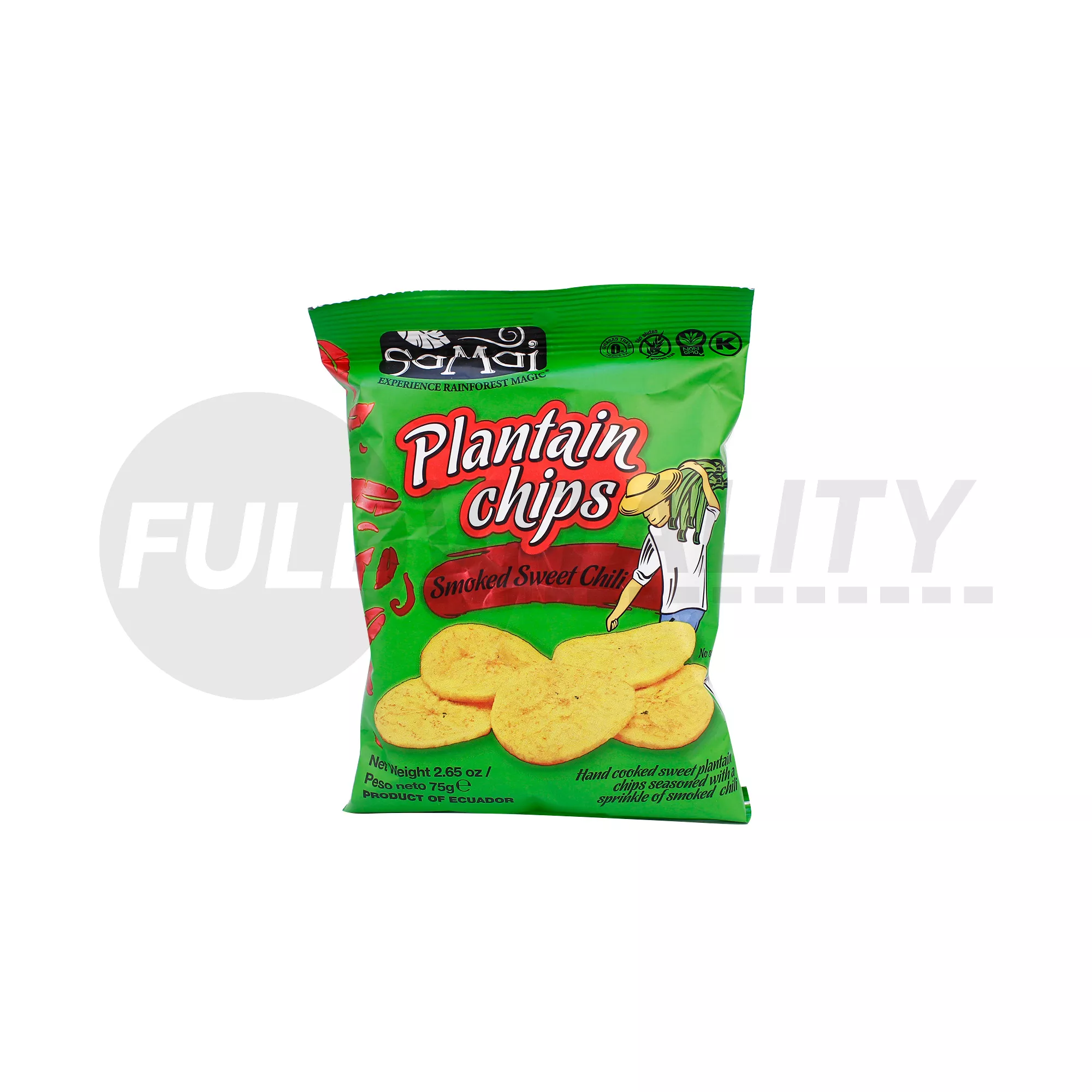 GLUTÉNMENTES SAMAI PLANTAIN (FŐZŐBANÁN) CHIPS ÉDES CHILI 75G