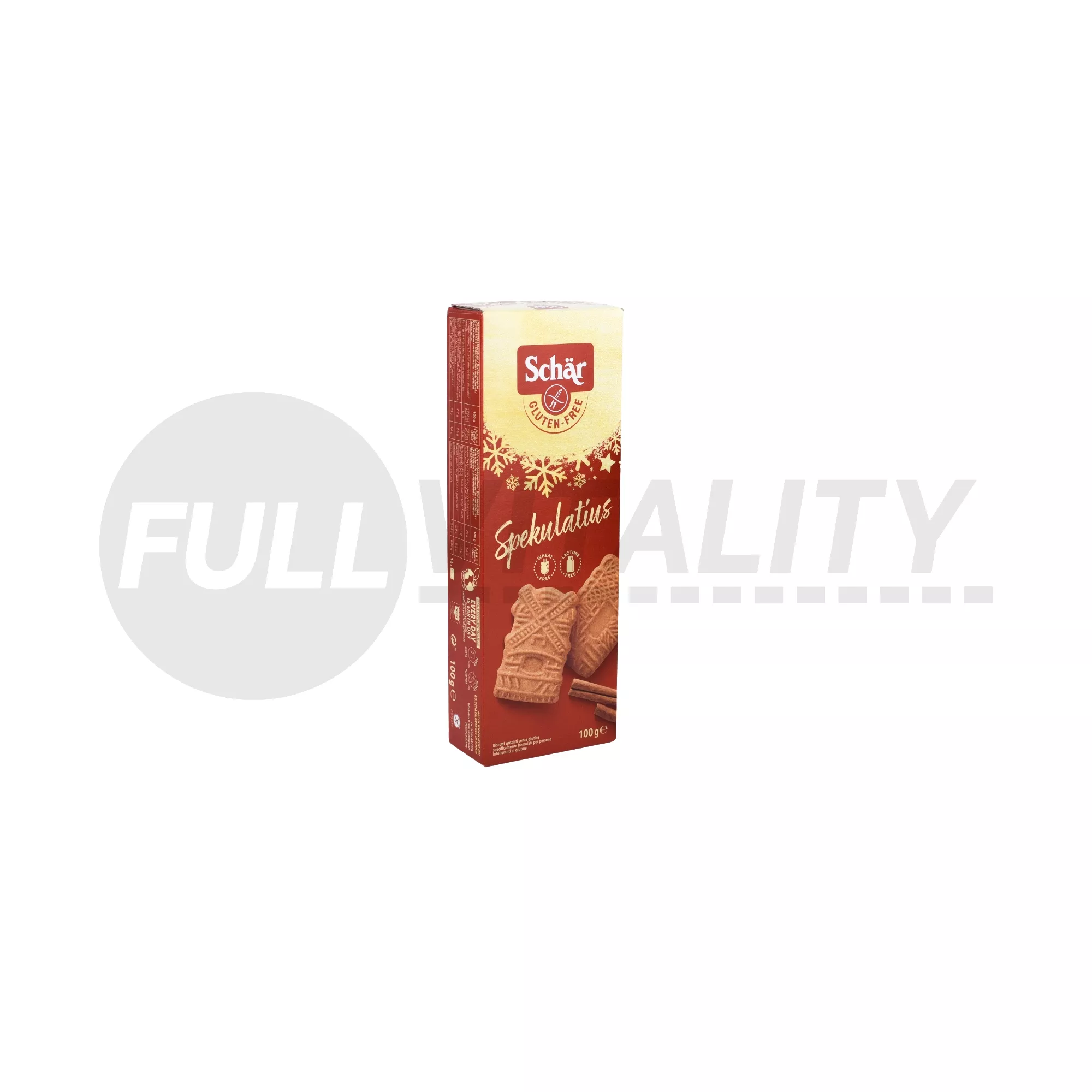 GLUTÉNMENTES SCHAR SPEKULATIUS FAHÉJAS KARÁCSONYI KEKSZ 100G