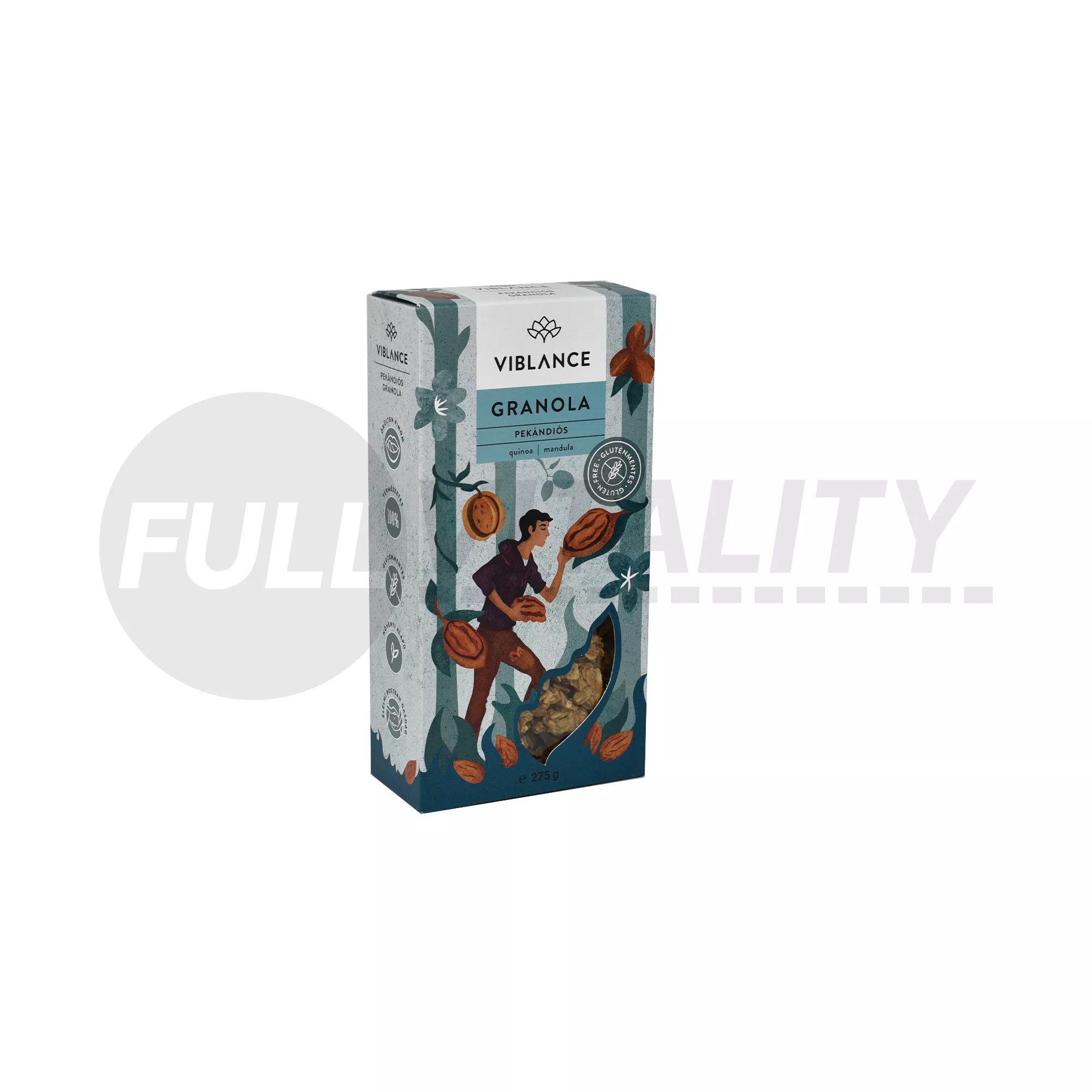 GLUTÉNMENTES VIBLANCE PEKÁNDIÓS GRANOLA 275G